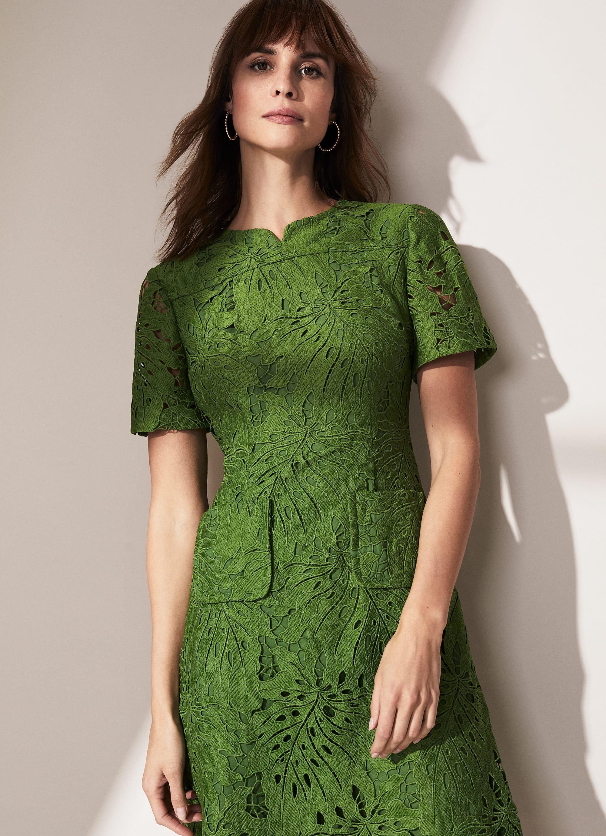 Yazi Palm Lace Dress