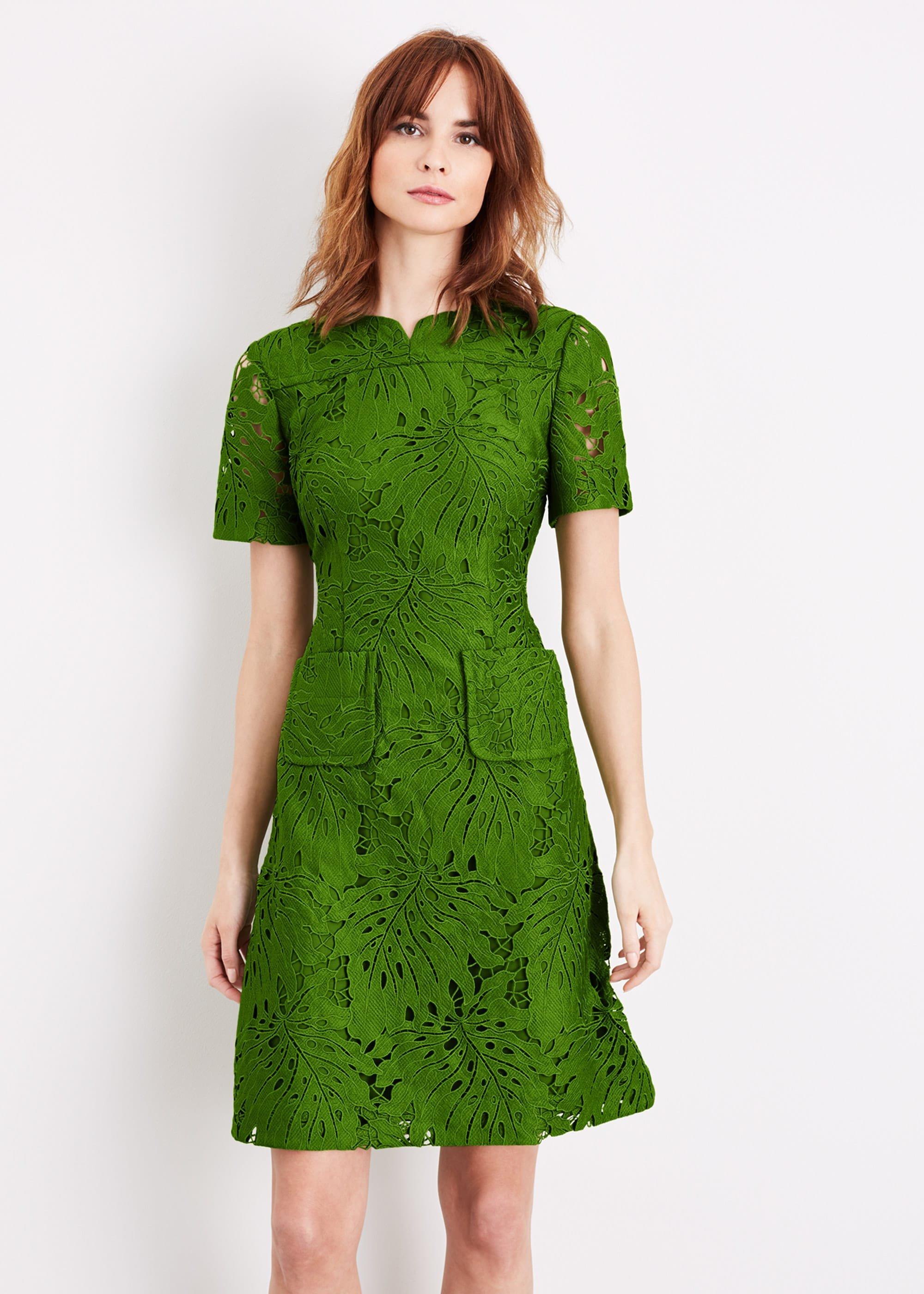Yazi Palm Lace Dress
