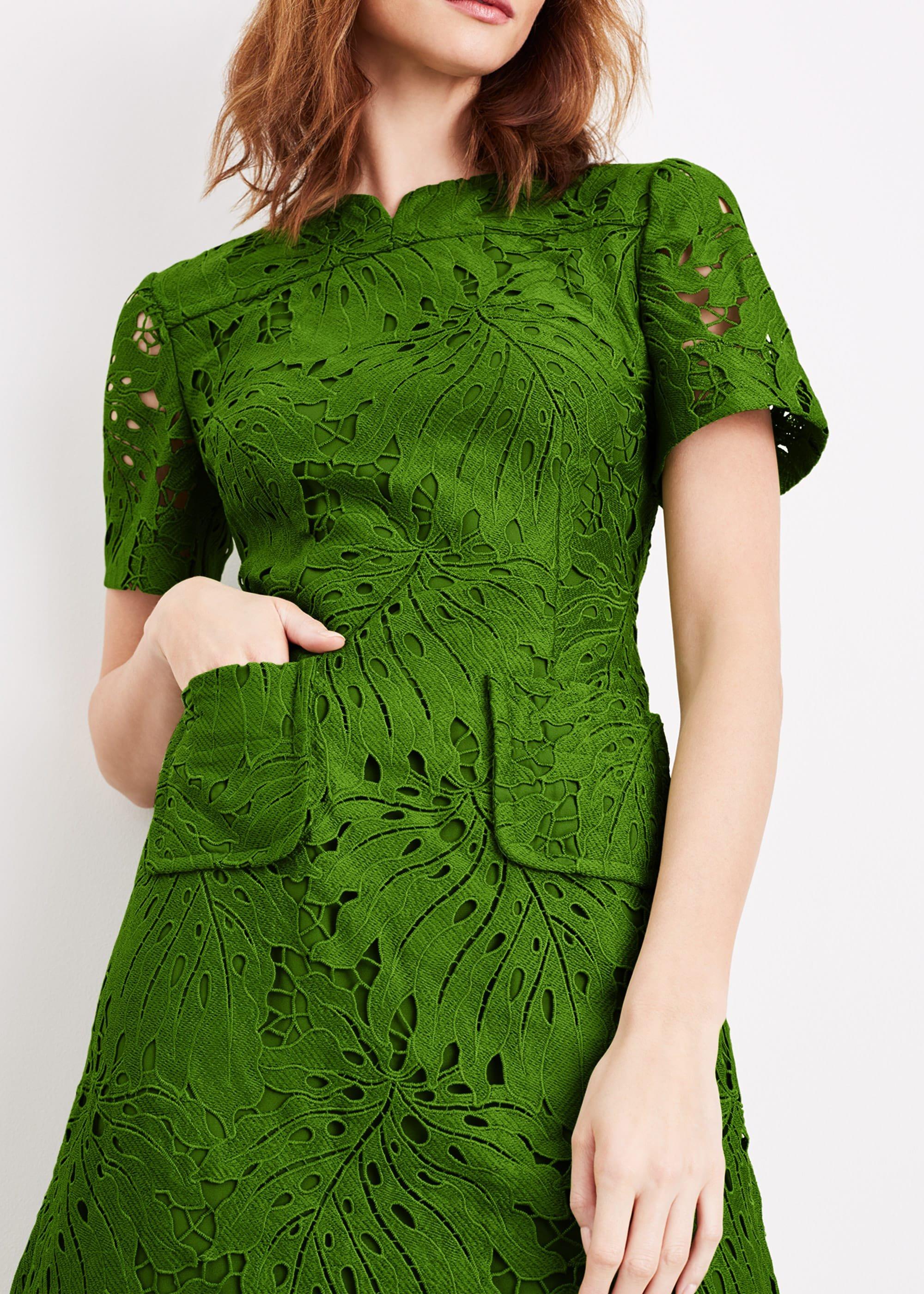 Yazi Palm Lace Dress