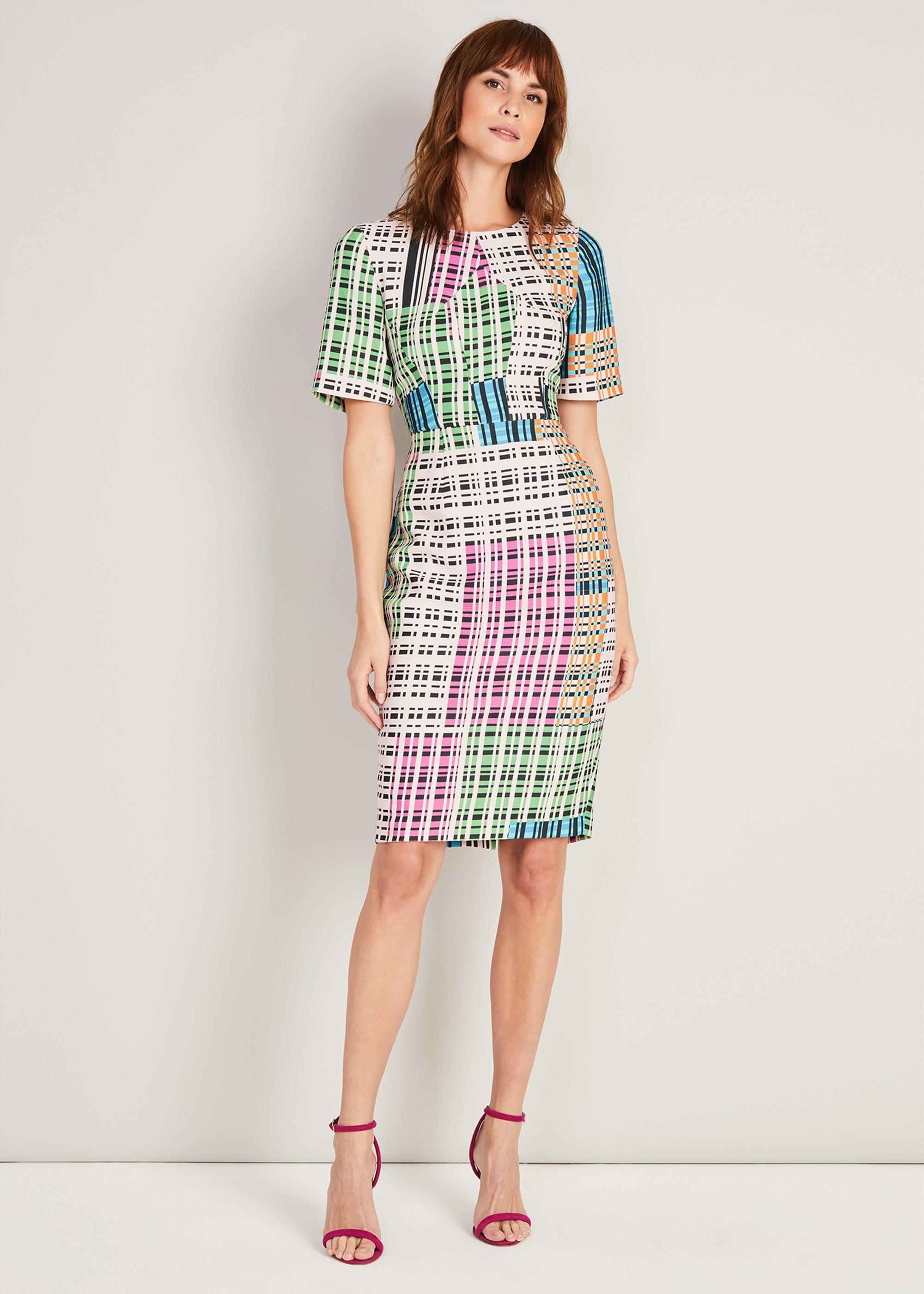 Libbie Textured Printed Dress