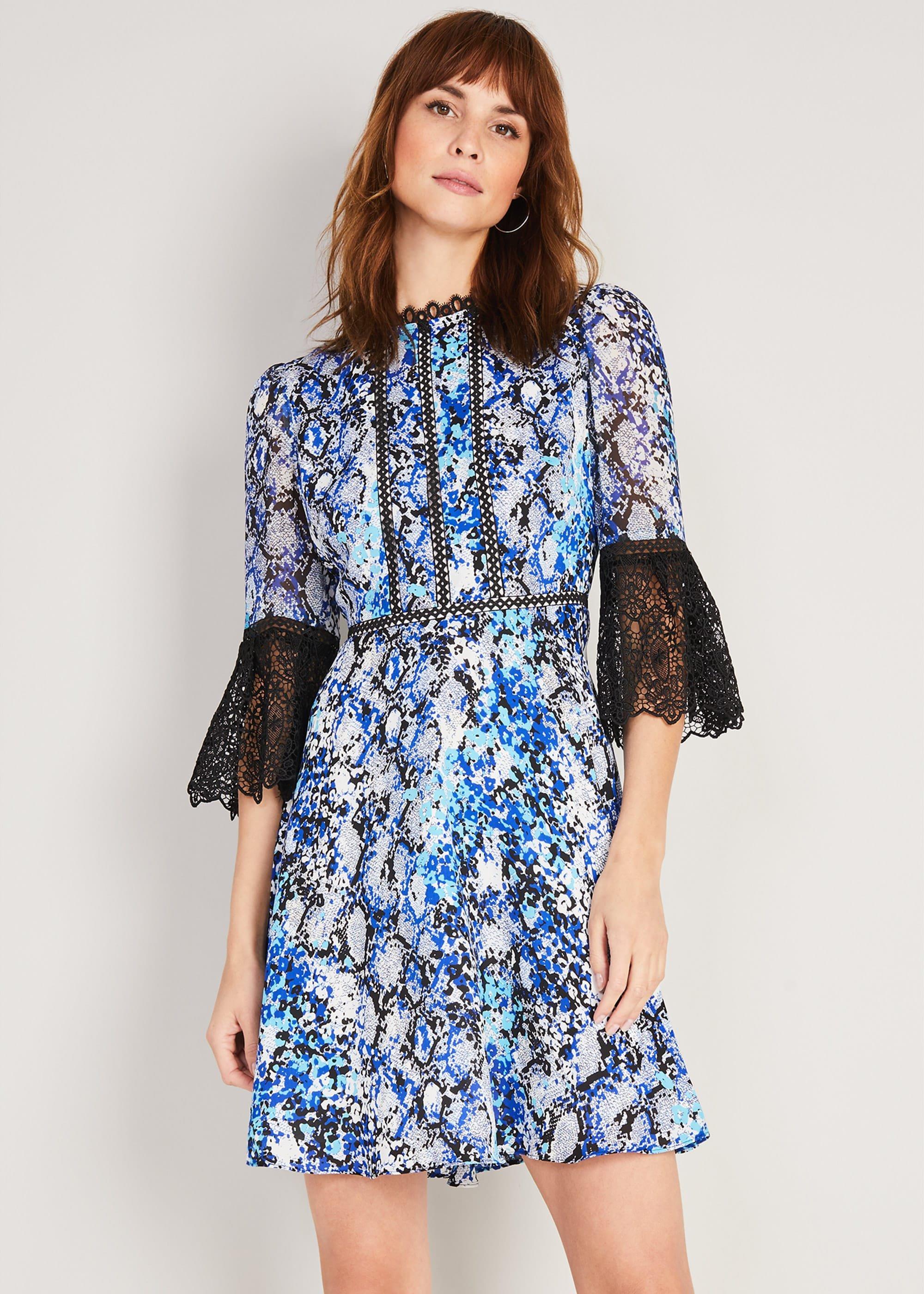 Anysia Snake Print Dress