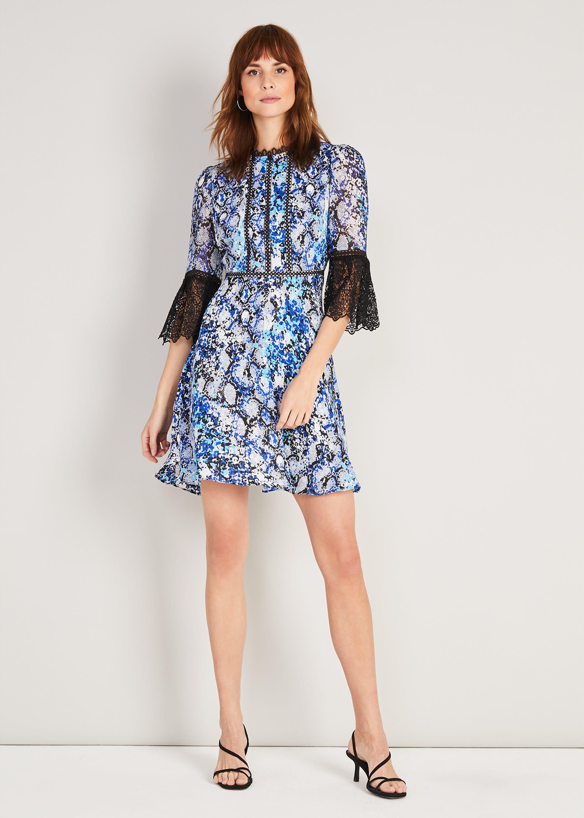 Anysia Snake Print Dress