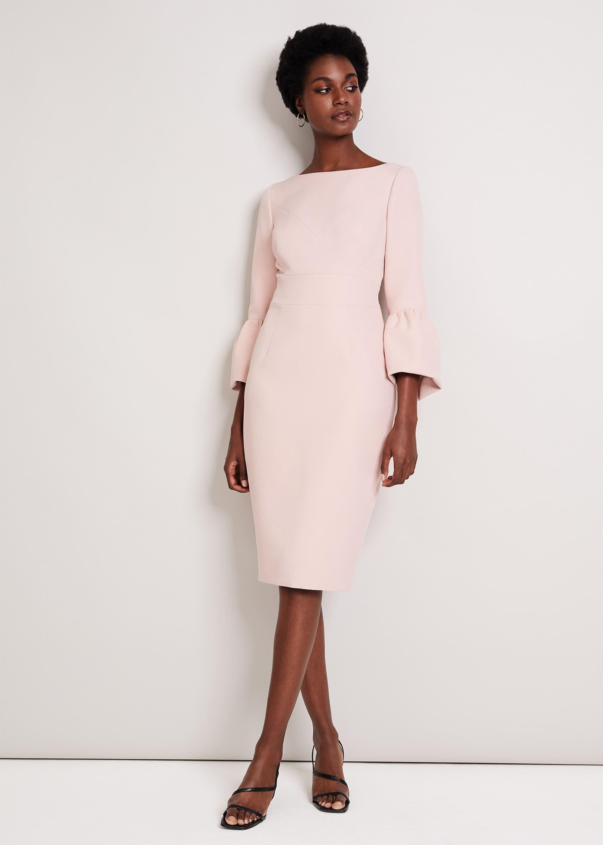 Elin Fluted Sleeve Dress
