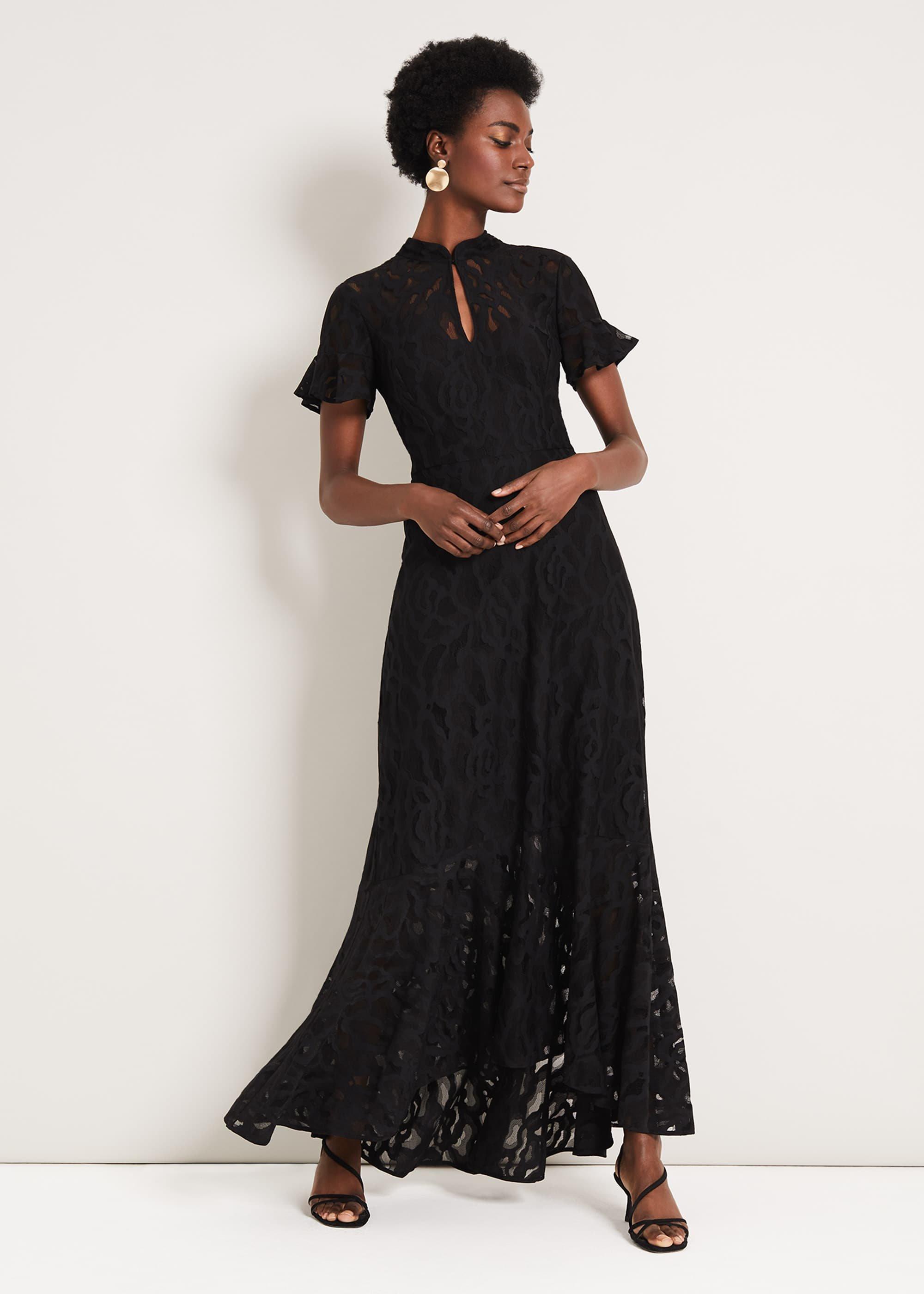 るさまetoll. Embroidered lace layered dress Lulu Lace Maxi Dress | Phase Eight UK |