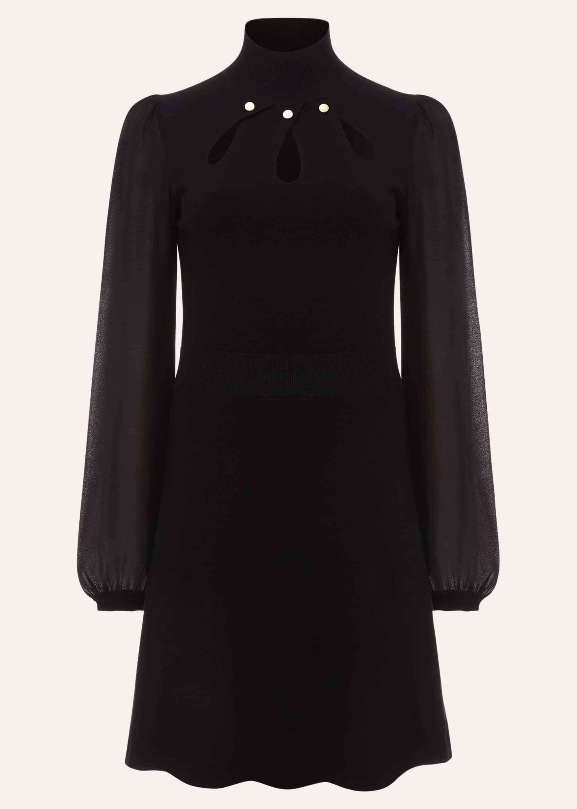 Erya Sheer Sleeve Knit Dress