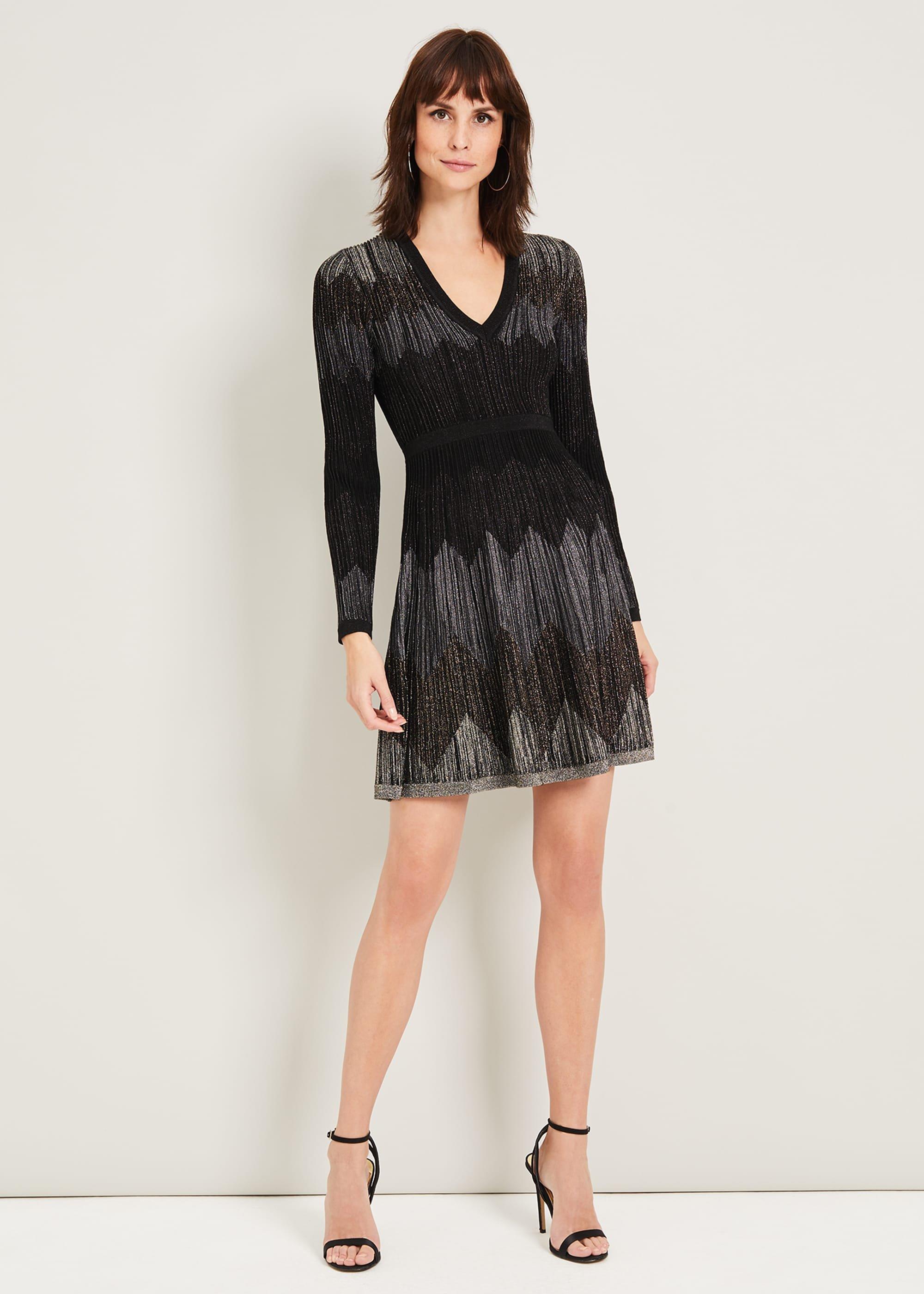 Metallic Knitted Dress