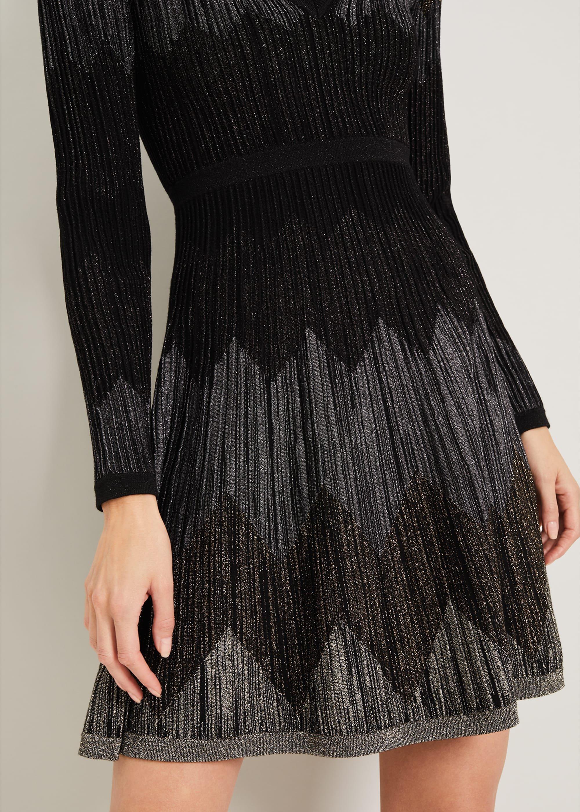 Metallic Knitted Dress