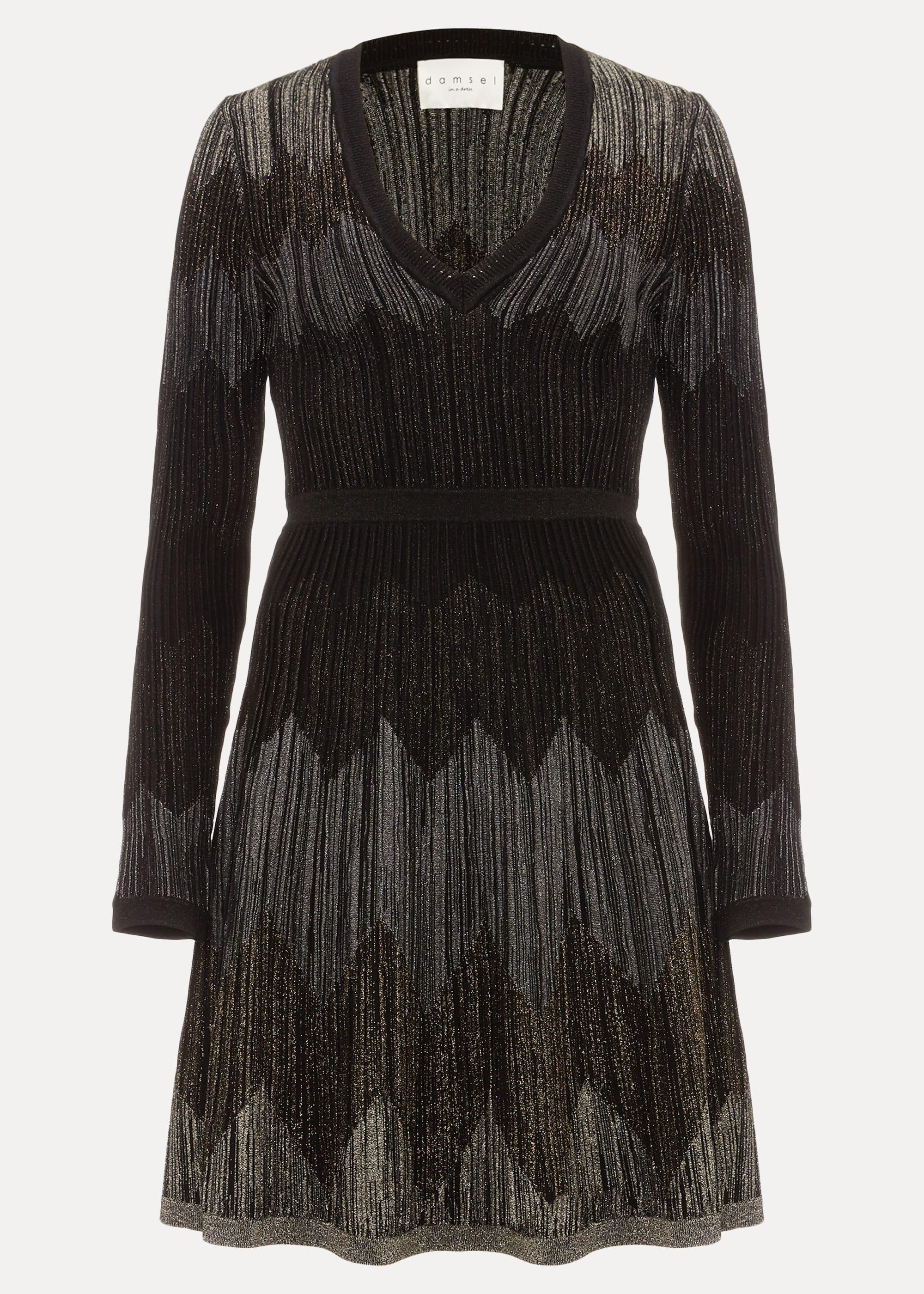 Metallic Knitted Dress