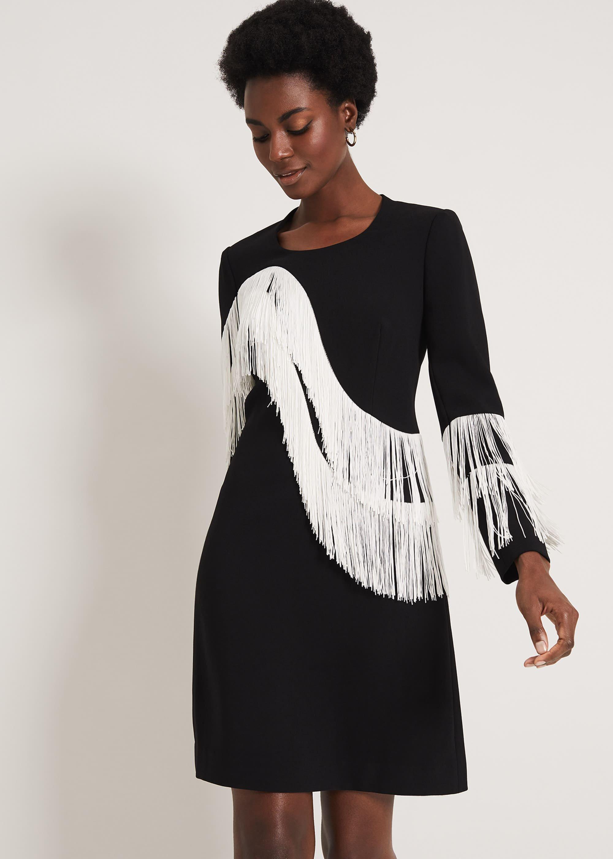 Abline Fringe Dress