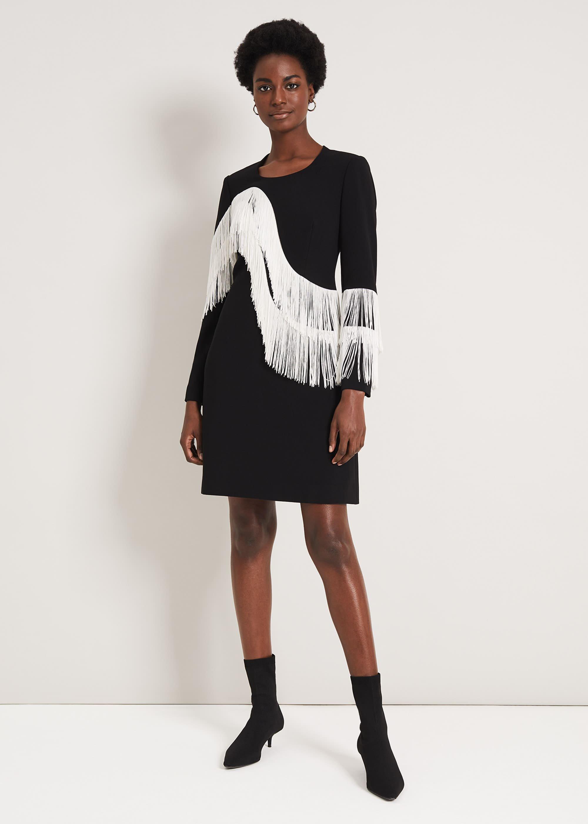 Abline Fringe Dress