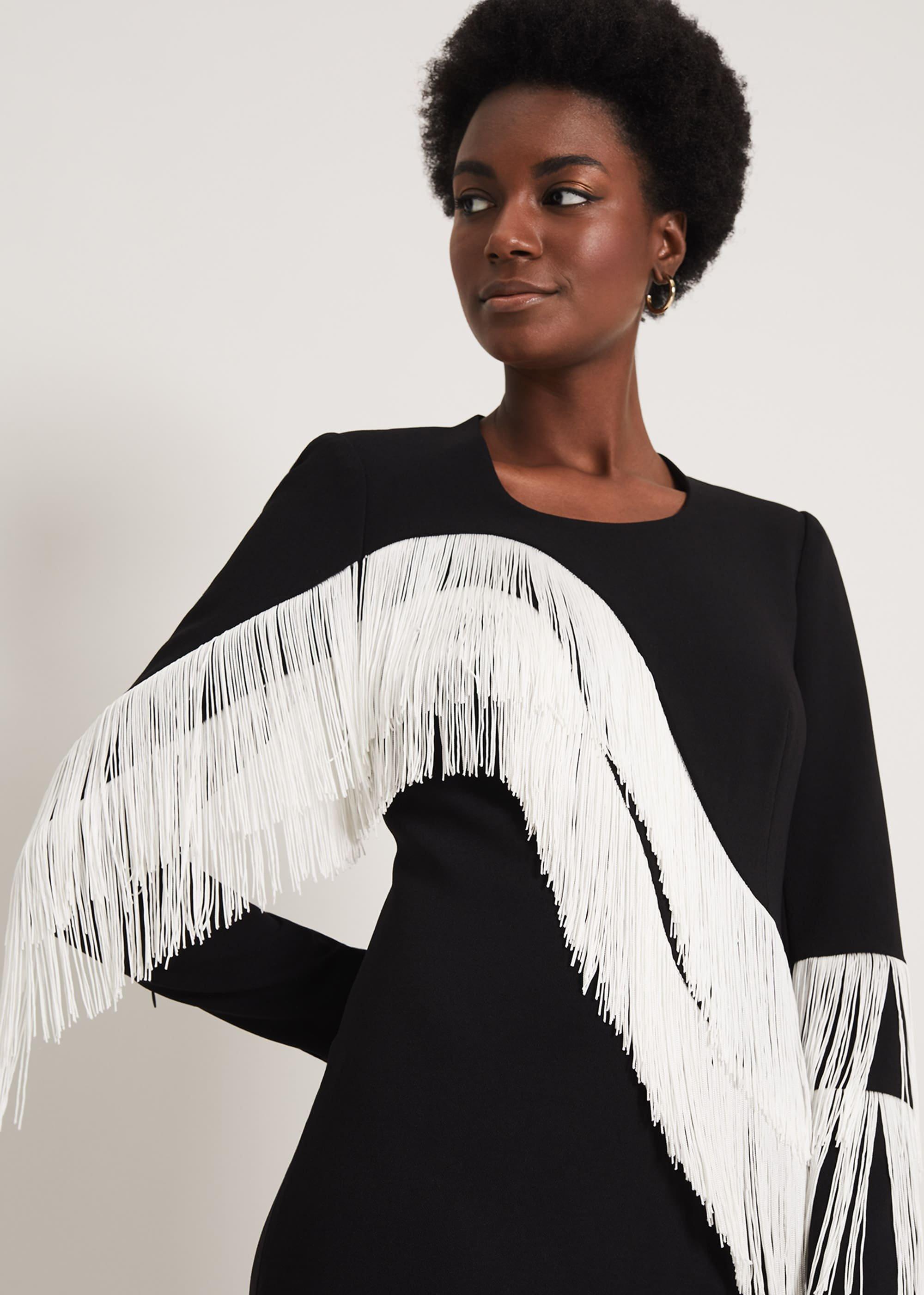 Abline Fringe Dress