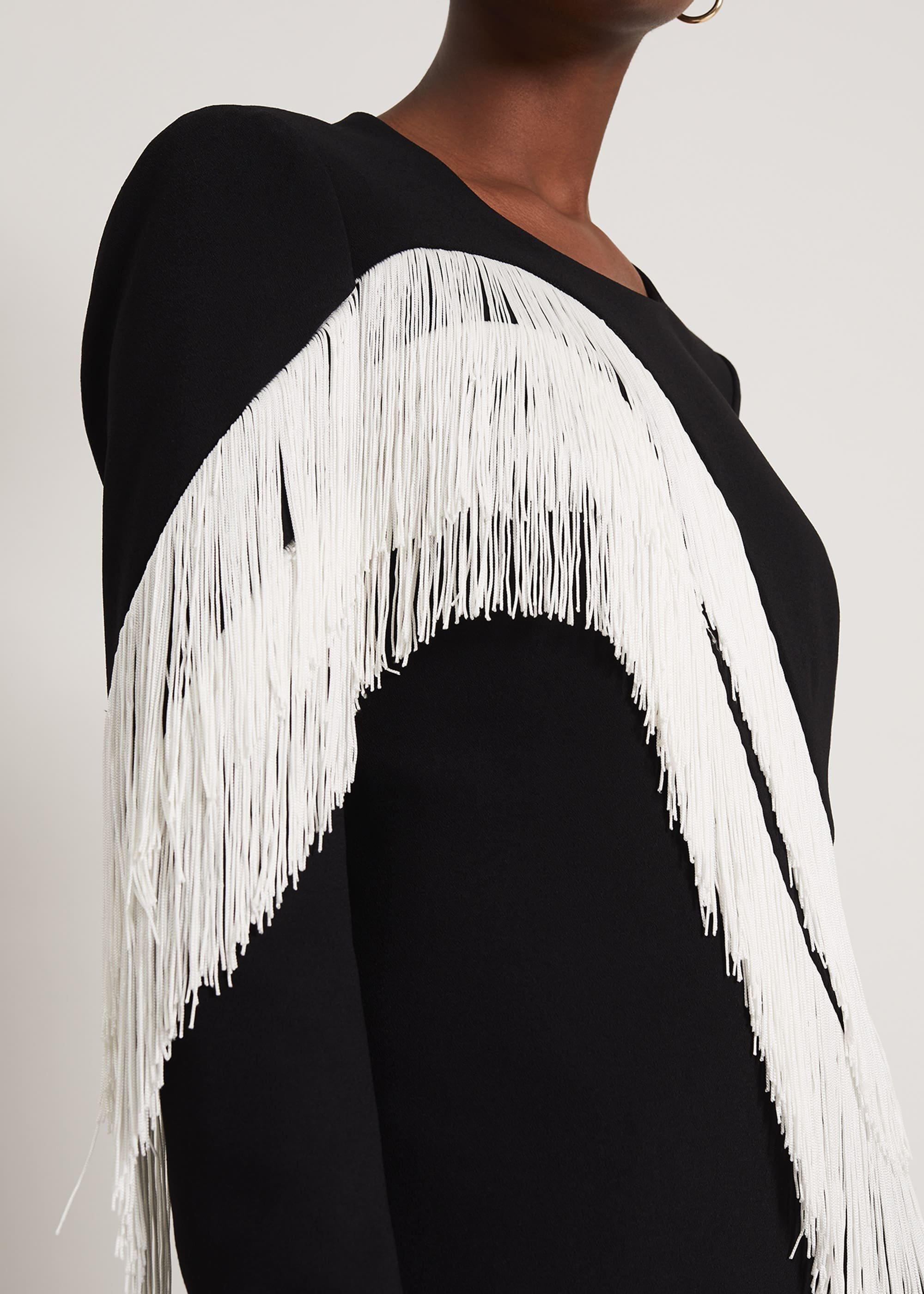 Abline Fringe Dress