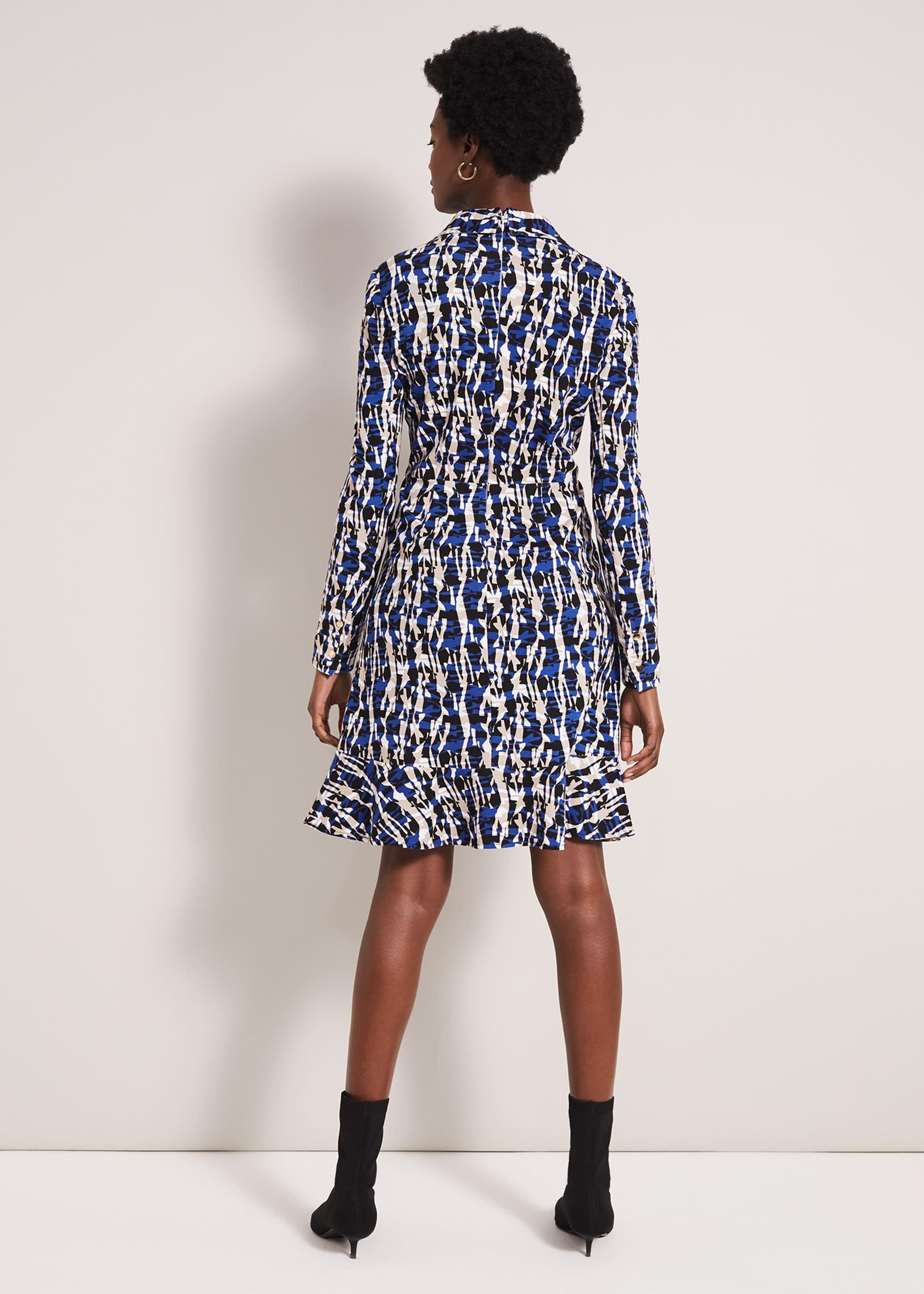 Avaline Abstract Print Dress