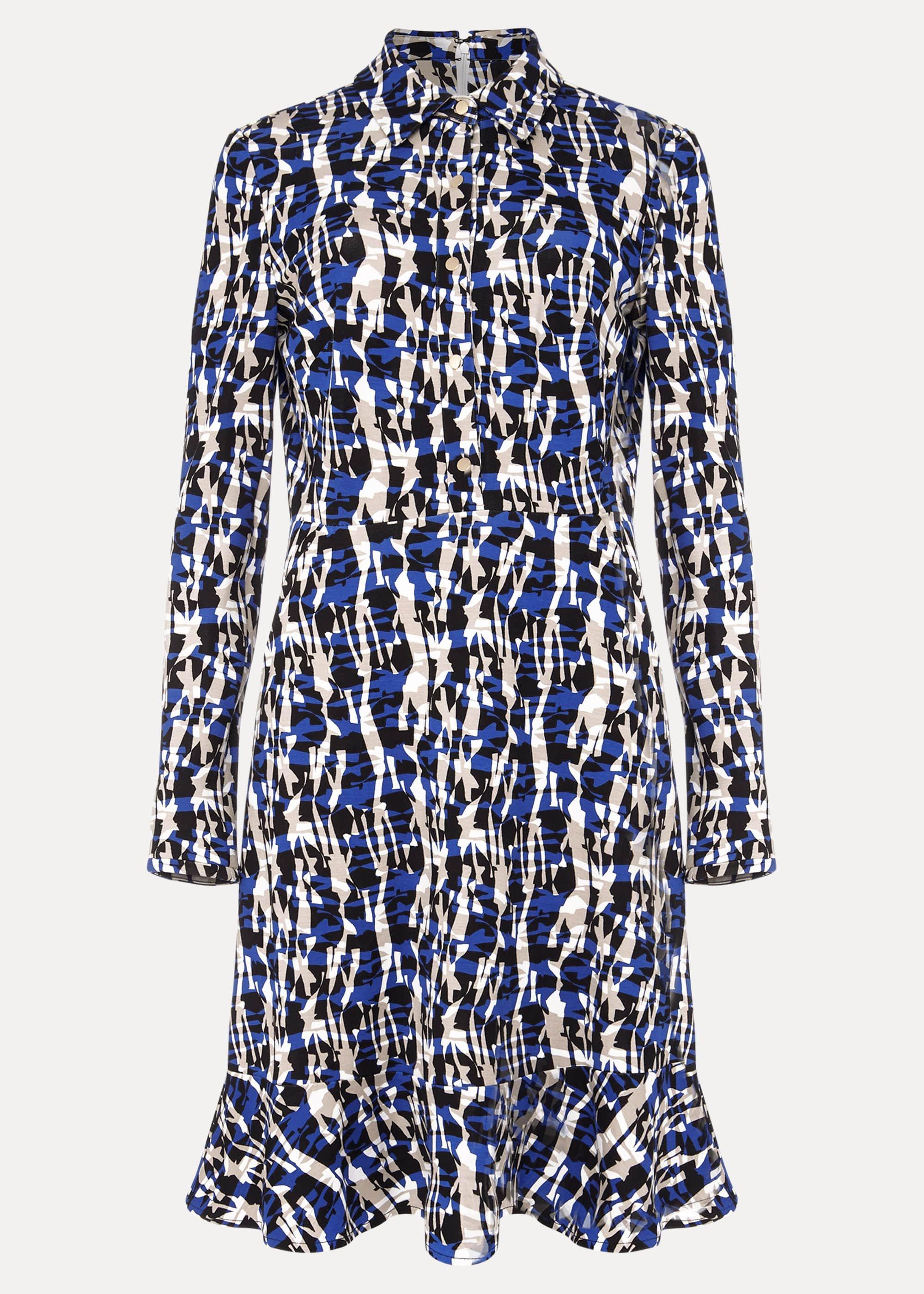 Avaline Abstract Print Dress
