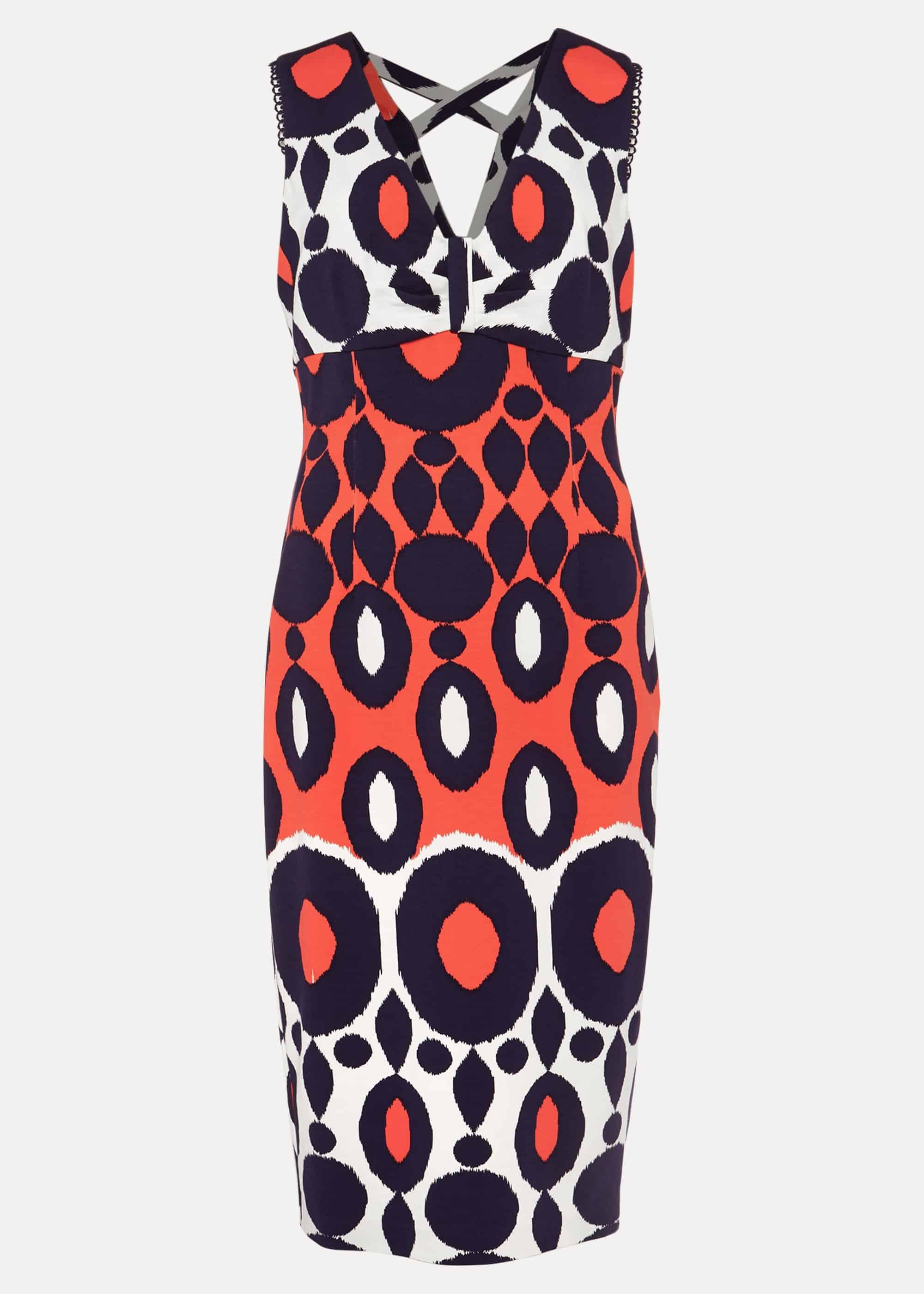Olga Abstract Print Dress