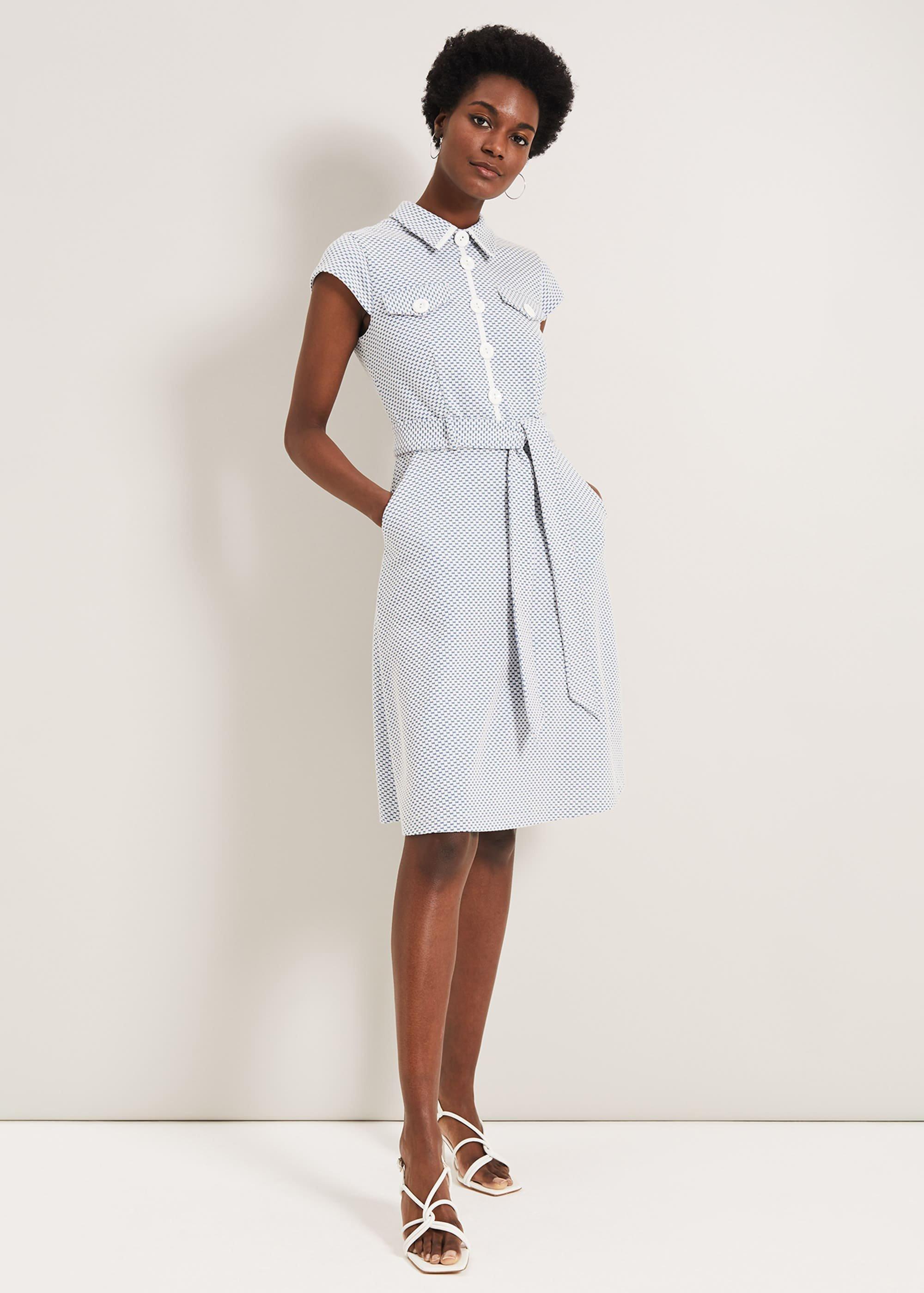 Issie Textured Check Dress