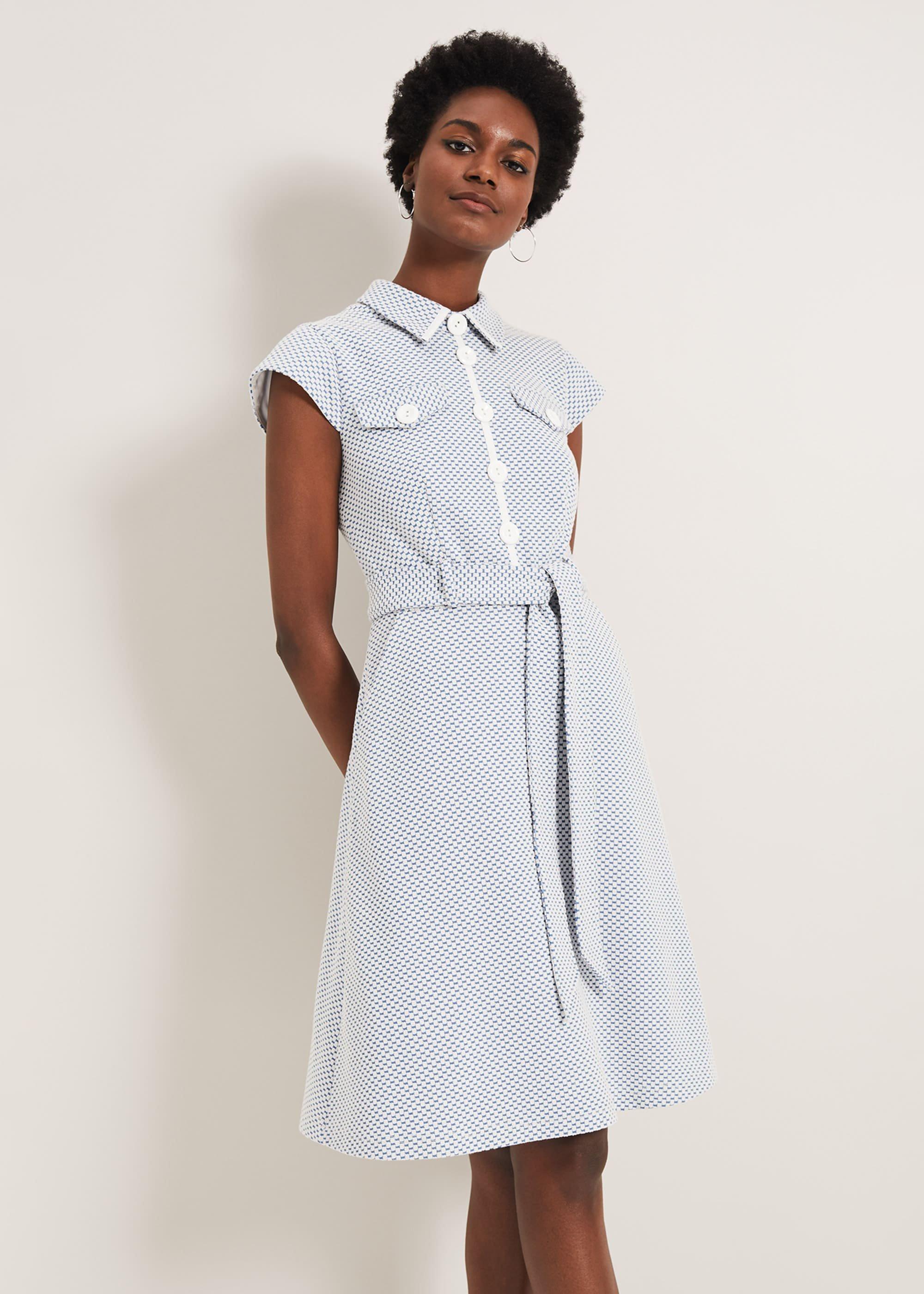Issie Textured Check Dress
