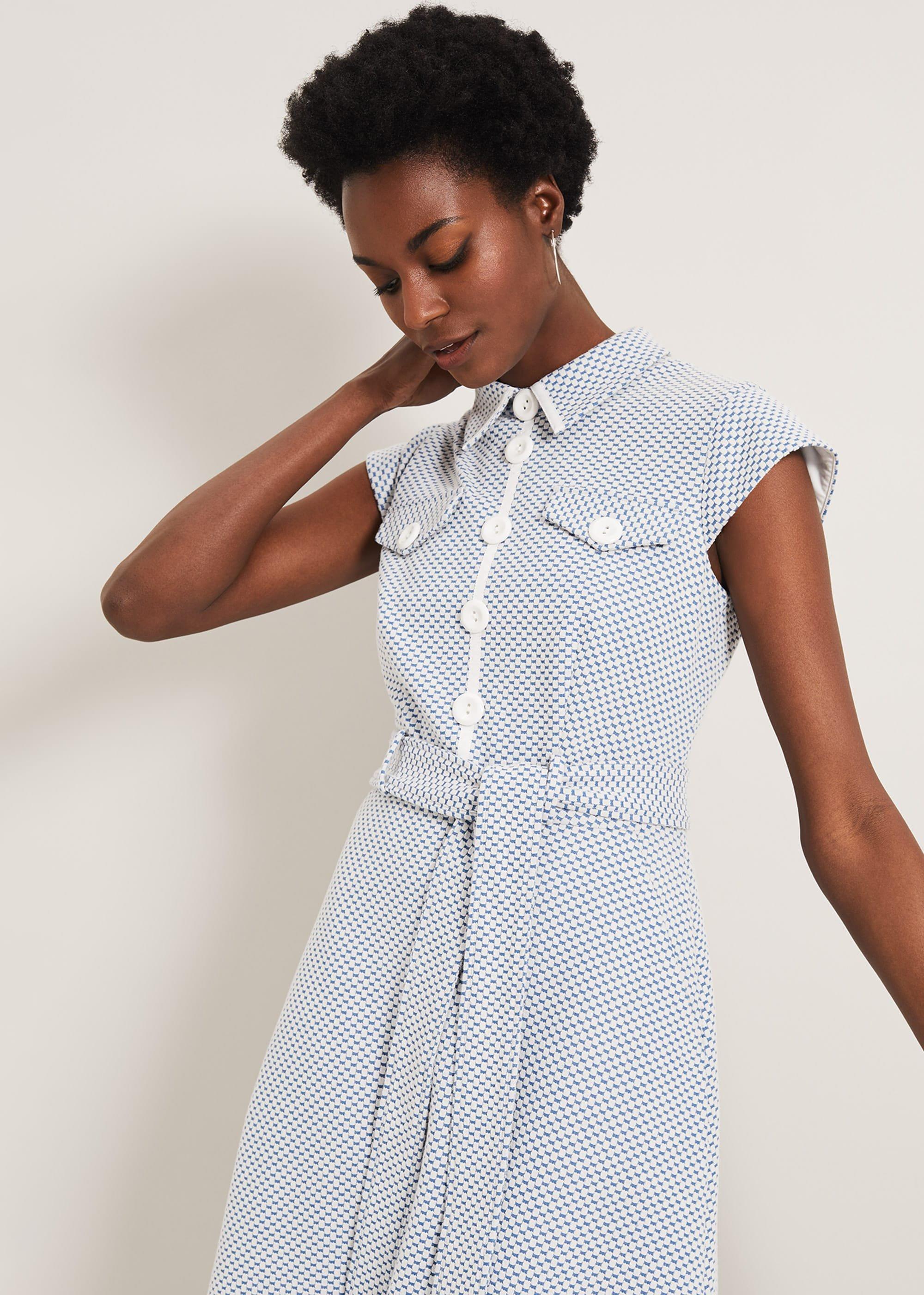 Issie Textured Check Dress