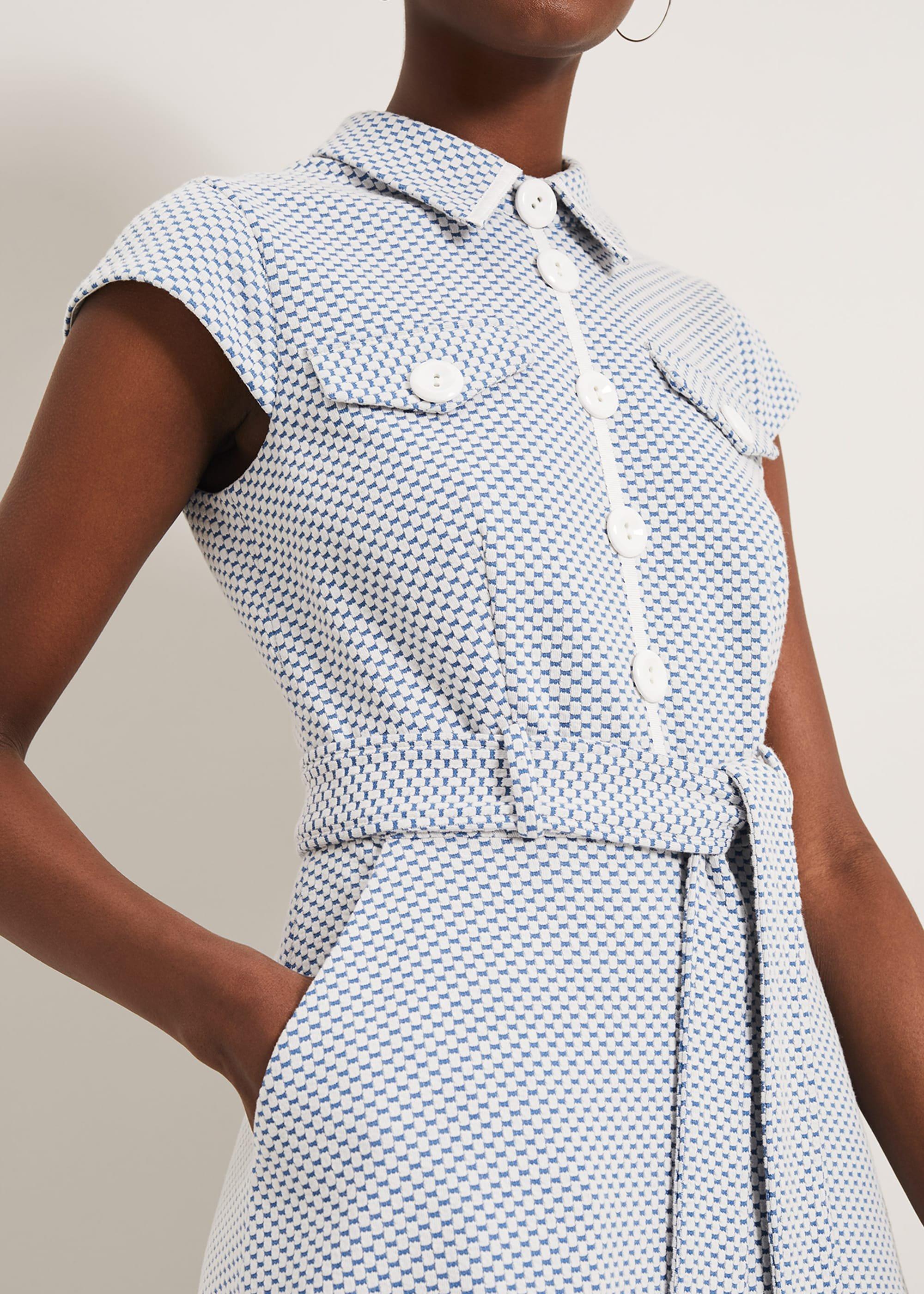 Issie Textured Check Dress
