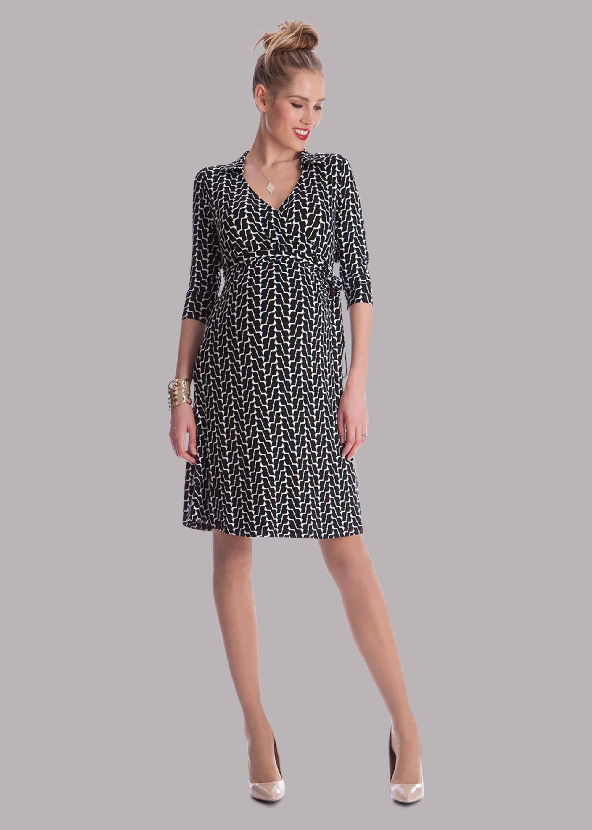 Georgina Maternity Geometric Print Dress