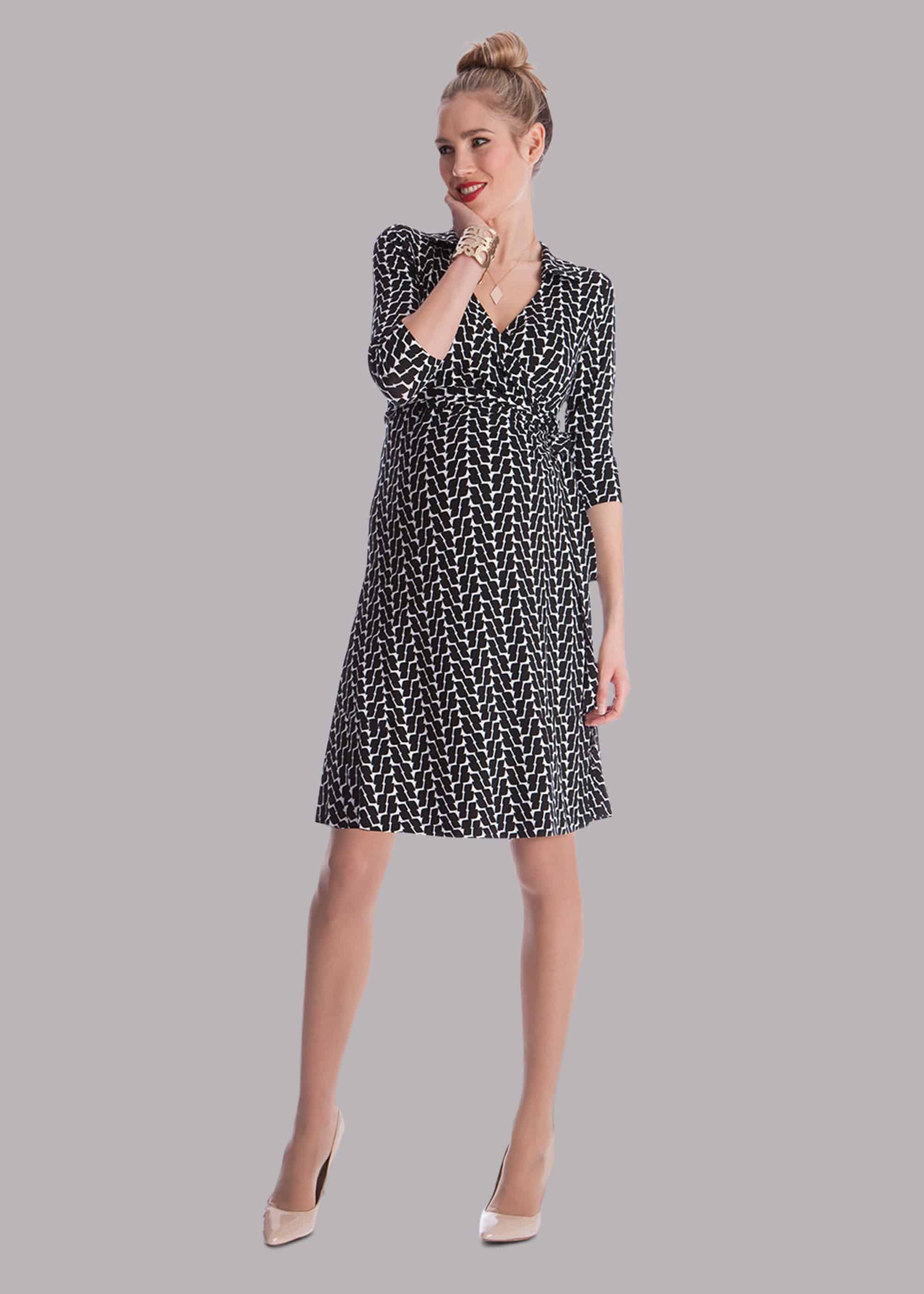 Georgina Maternity Geometric Print Dress