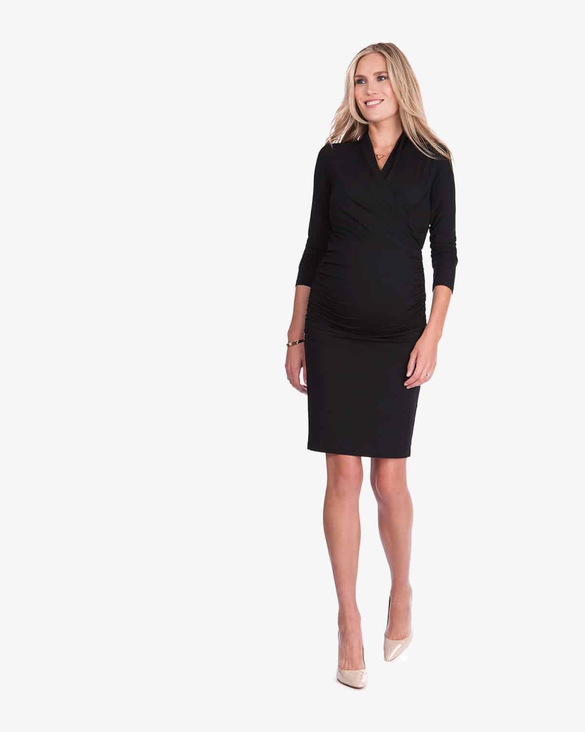 Katherine Maternity Bodycon Draped Dress