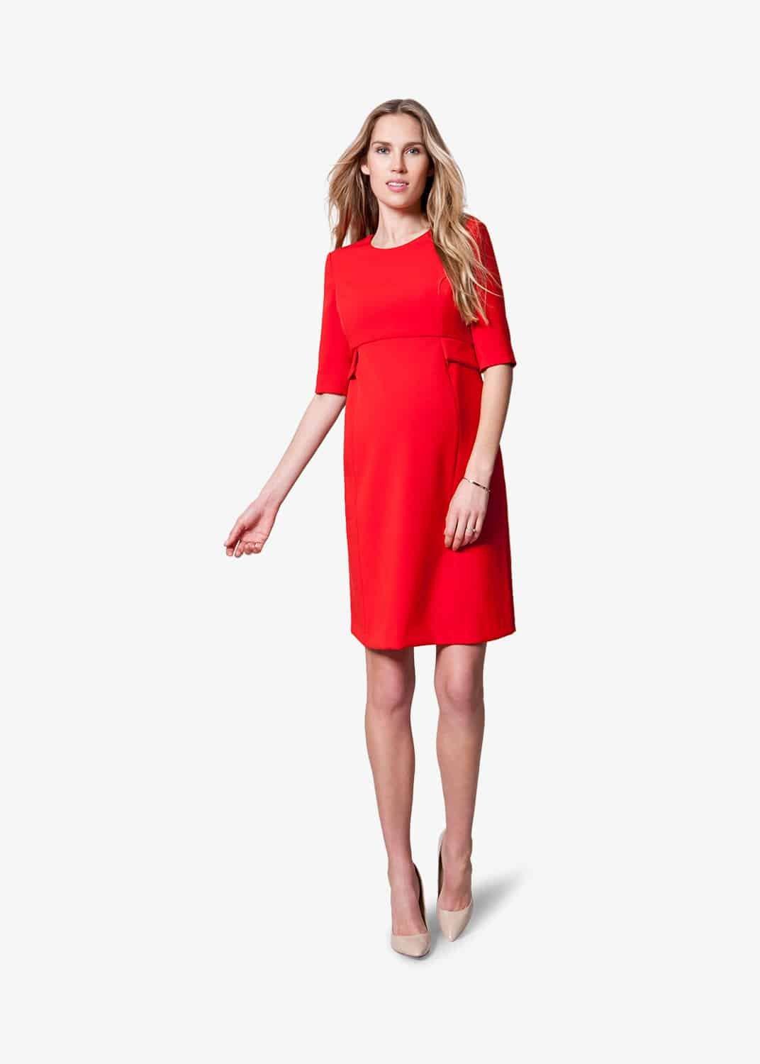 Fancesca Maternity Peplum Dress