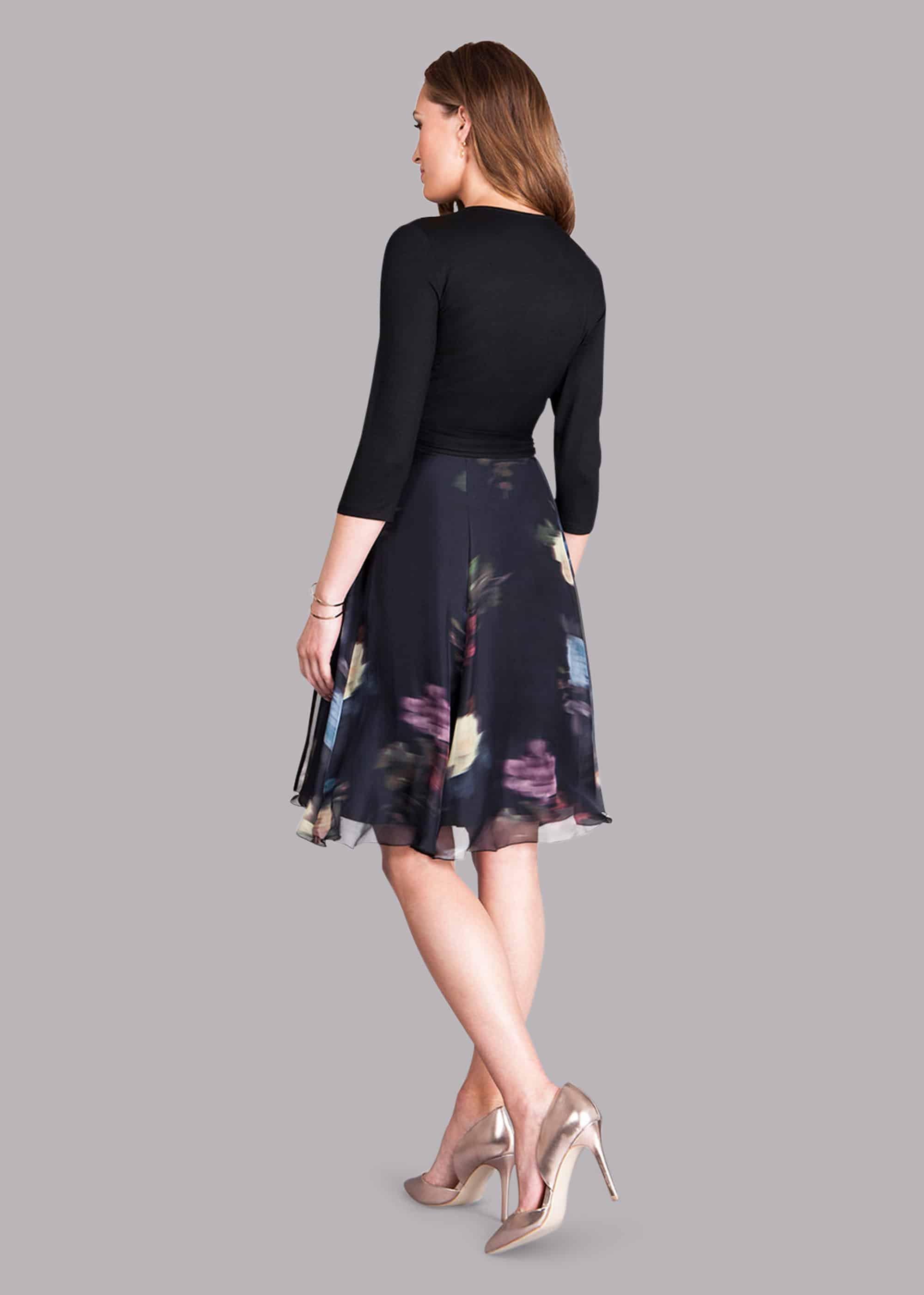 Paityn Maternity Silk Wrap Dress