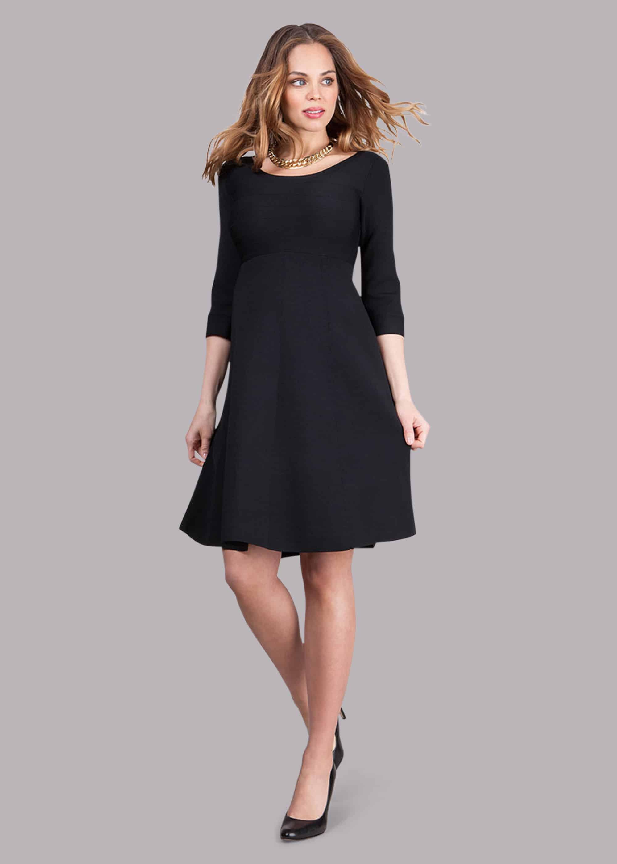 Christine Maternity Low Back Flared Dress
