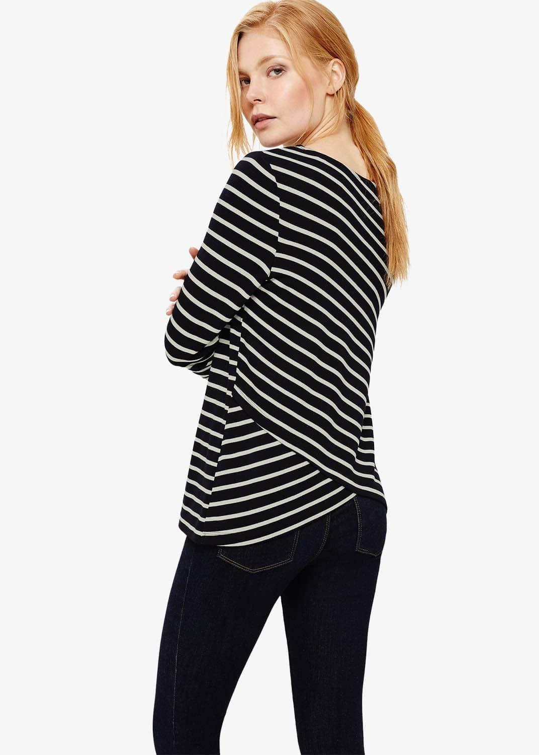 Stevie Cross Back Stripe Top