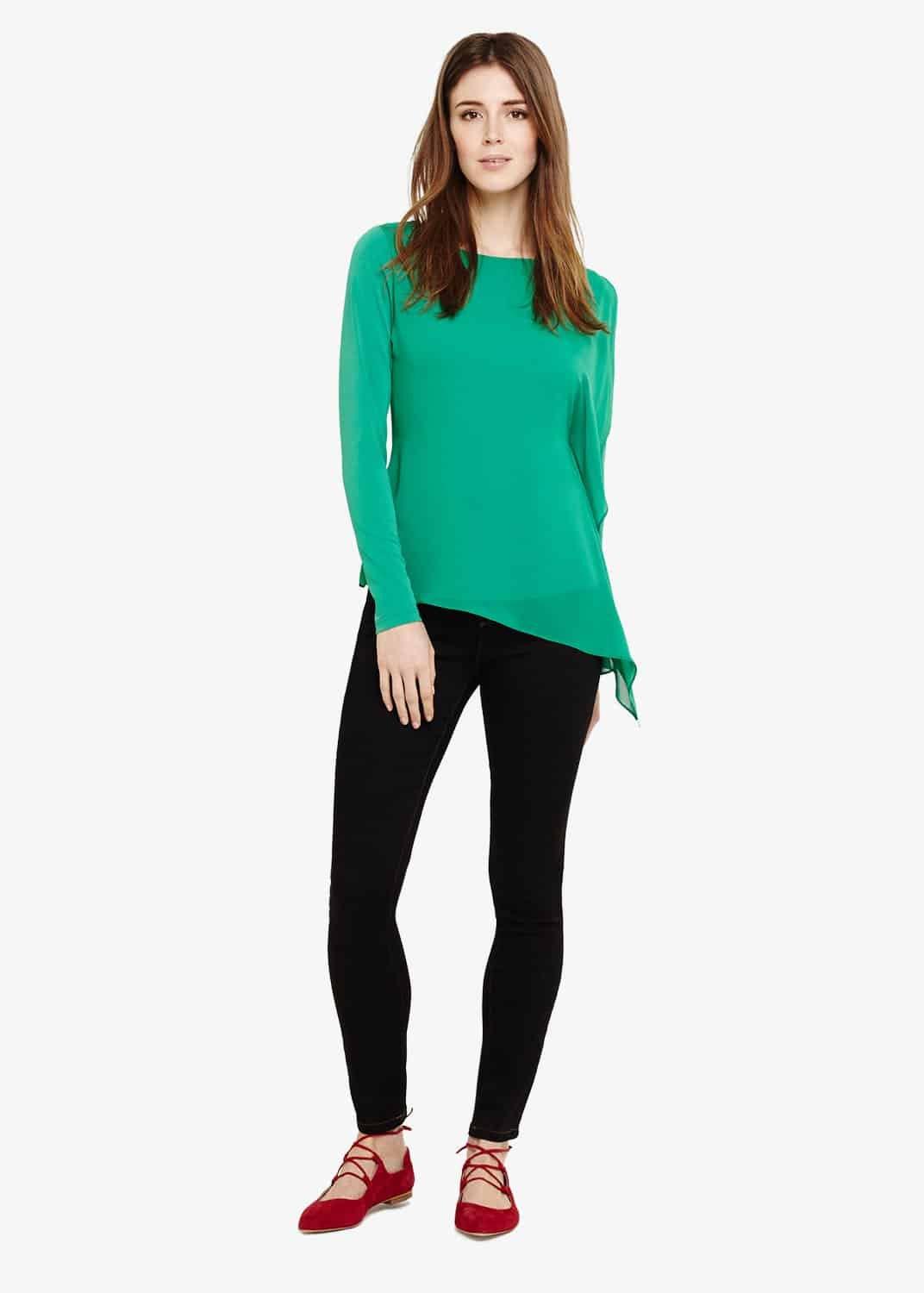 Camille Chiffon Layer Top