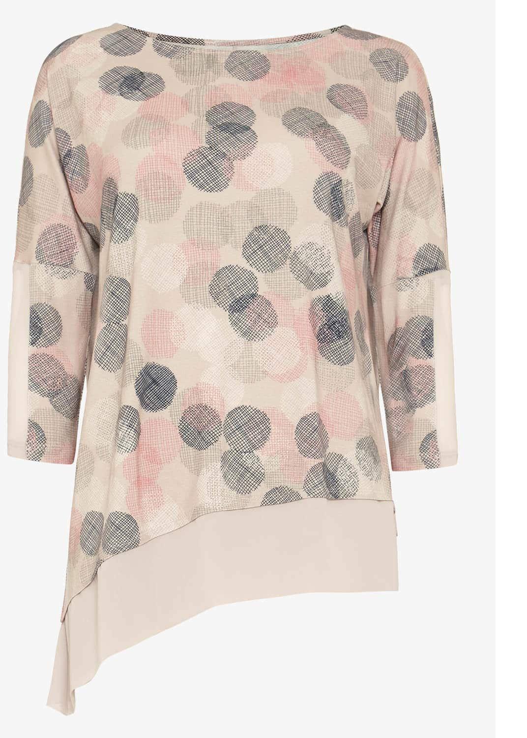 Ediline Etched Spot Print Top