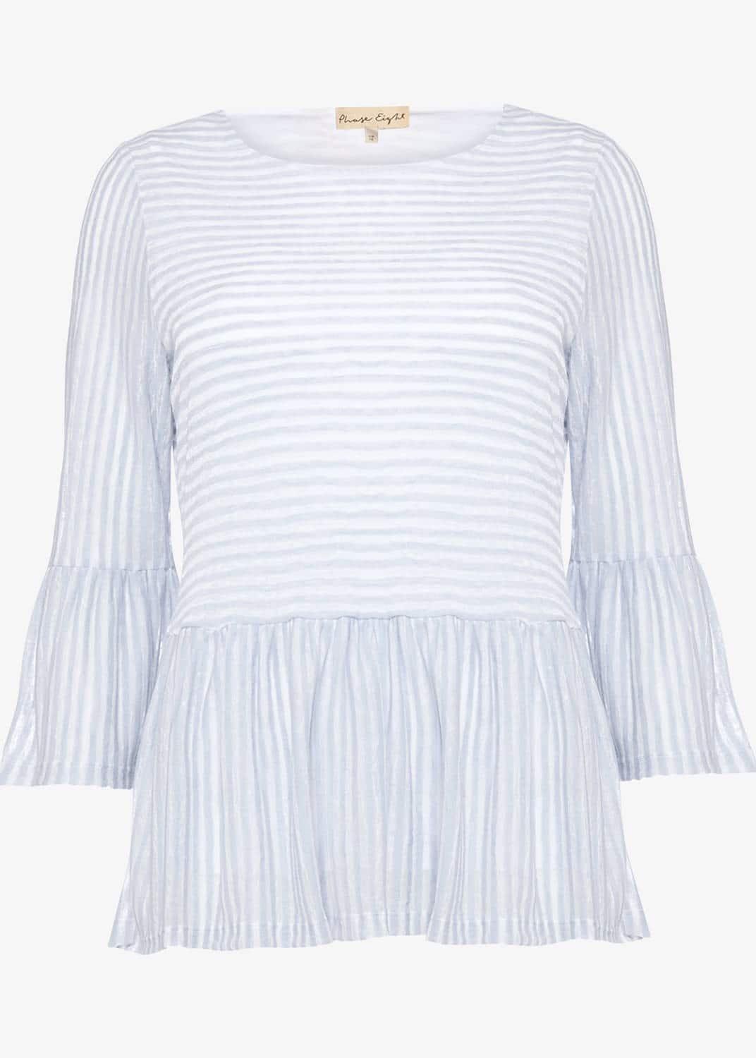 Paulina Peplum Stripe Top