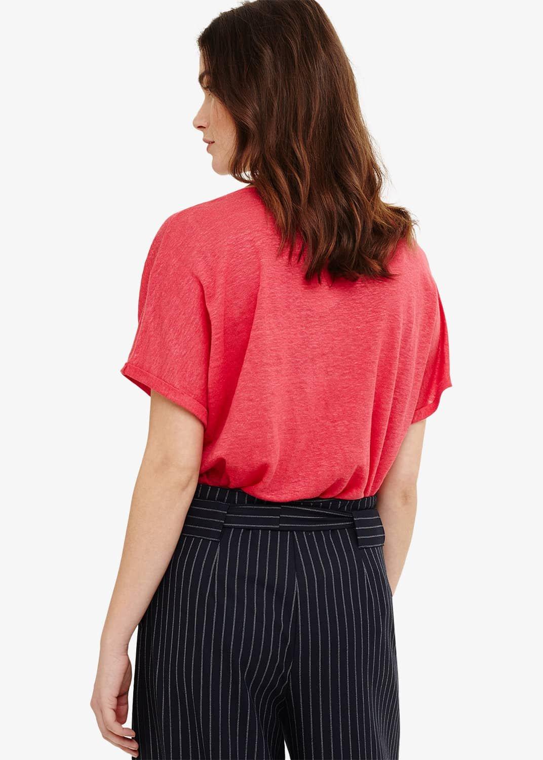 Val V-Neck Linen Top