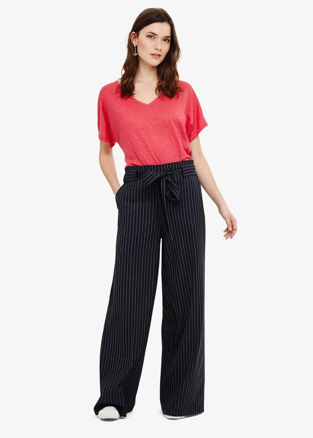 Val V-Neck Linen Top