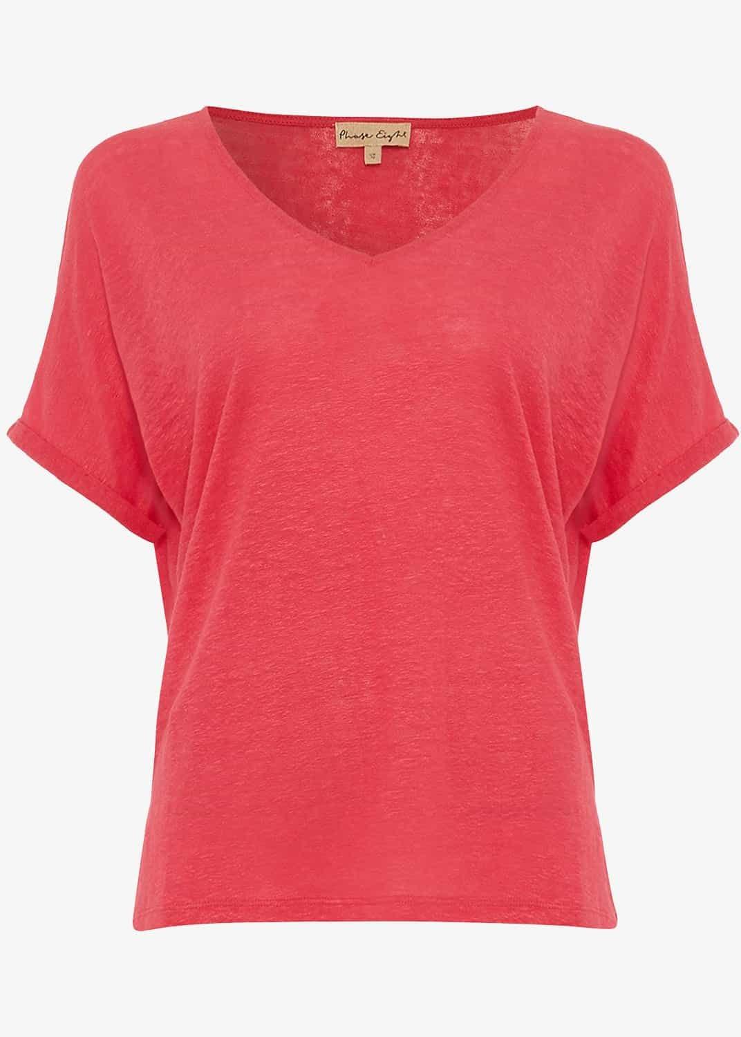Val V-Neck Linen Top