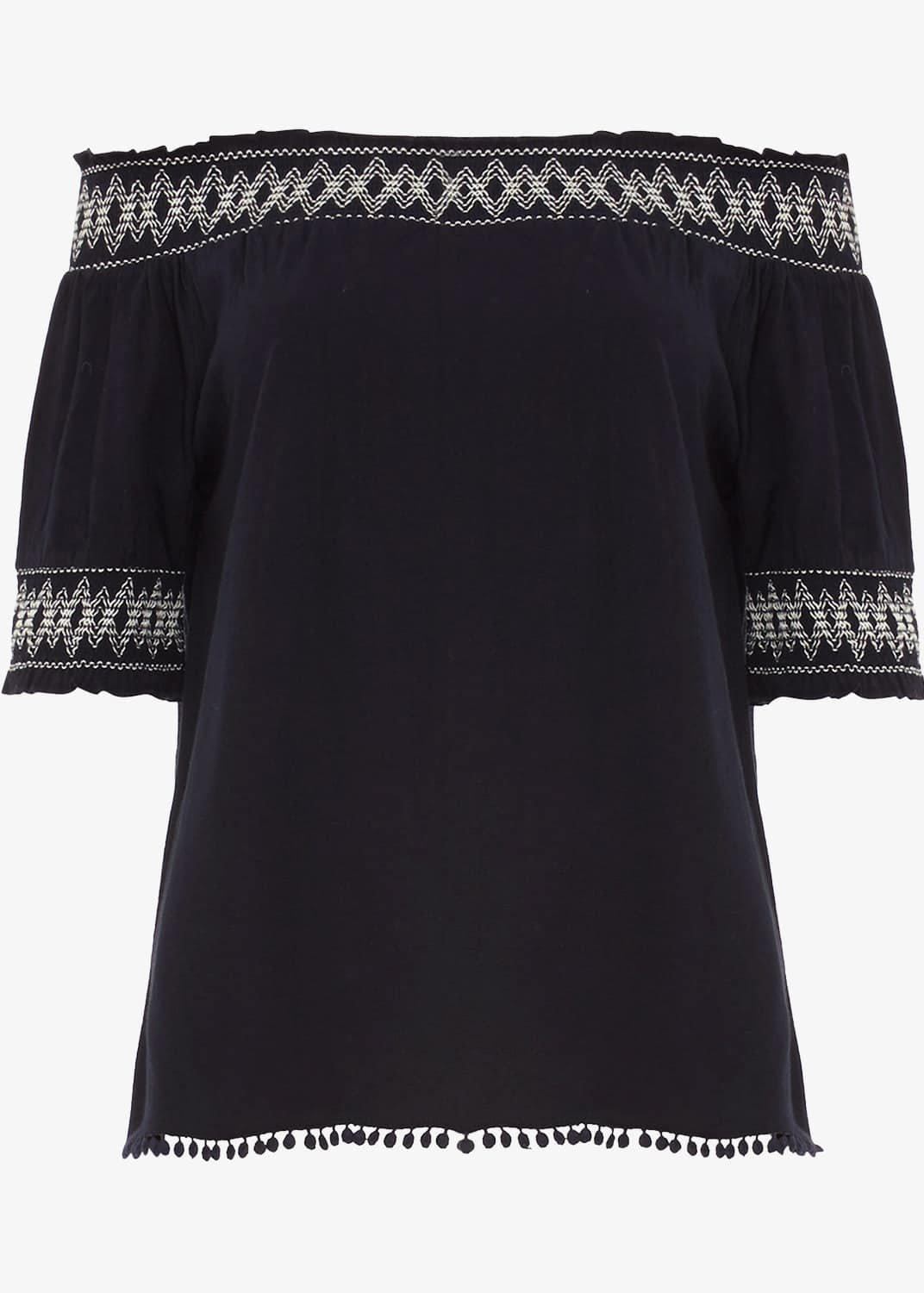 Bess Cotton Bardot Top