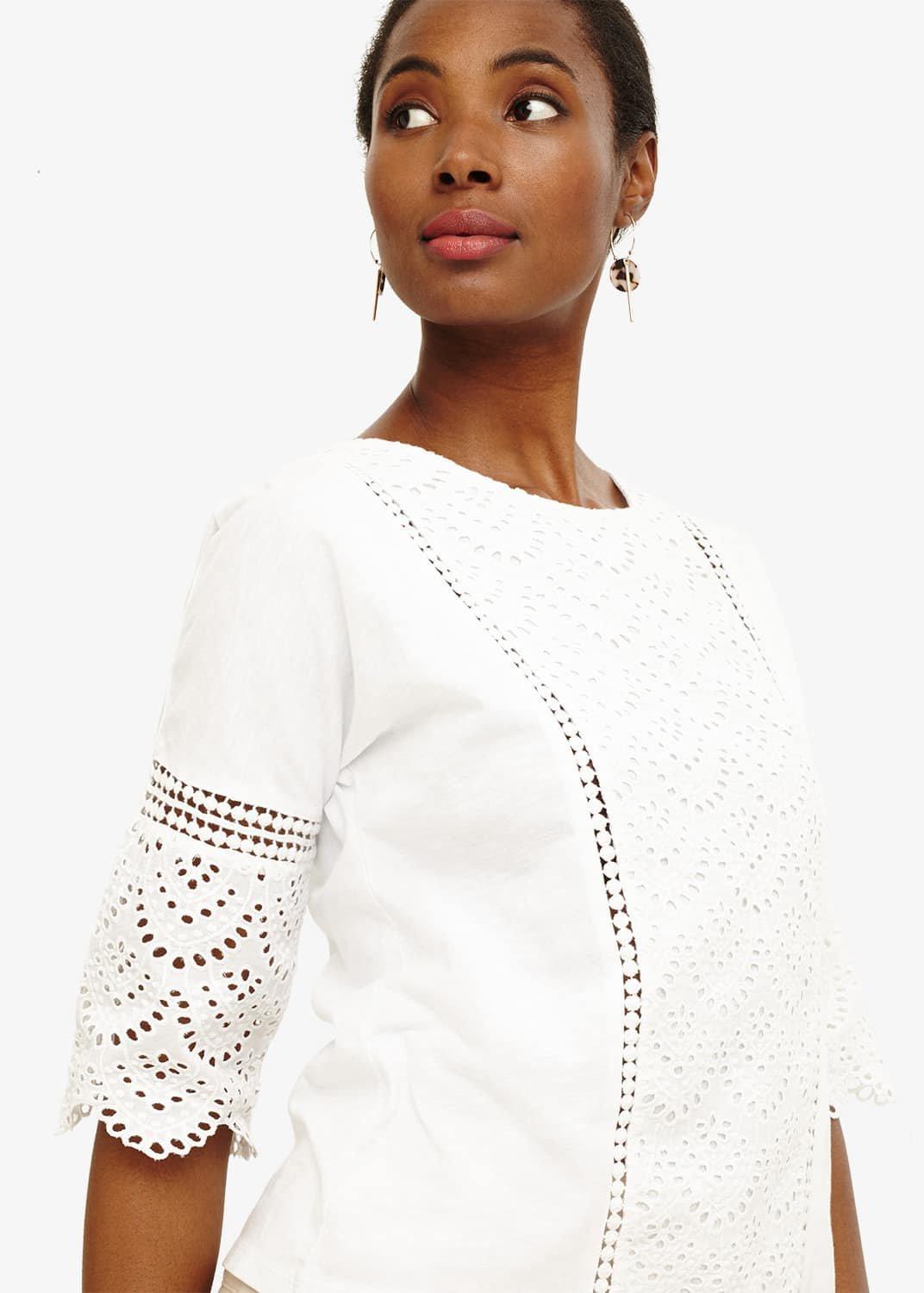 Celeste Crochet Front Top