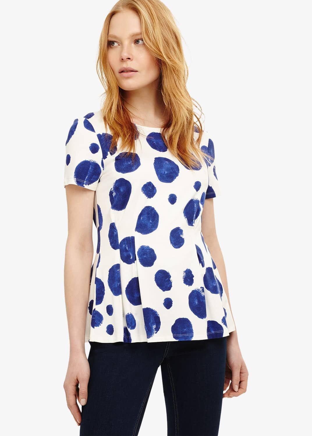 Eualia Spot Print Top