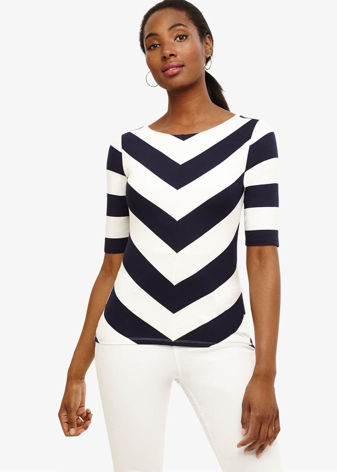 Chelsea Chevron Stripe Top