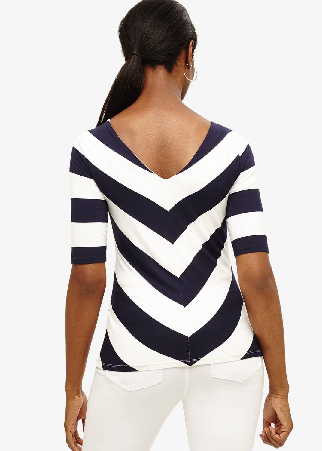 Chelsea Chevron Stripe Top