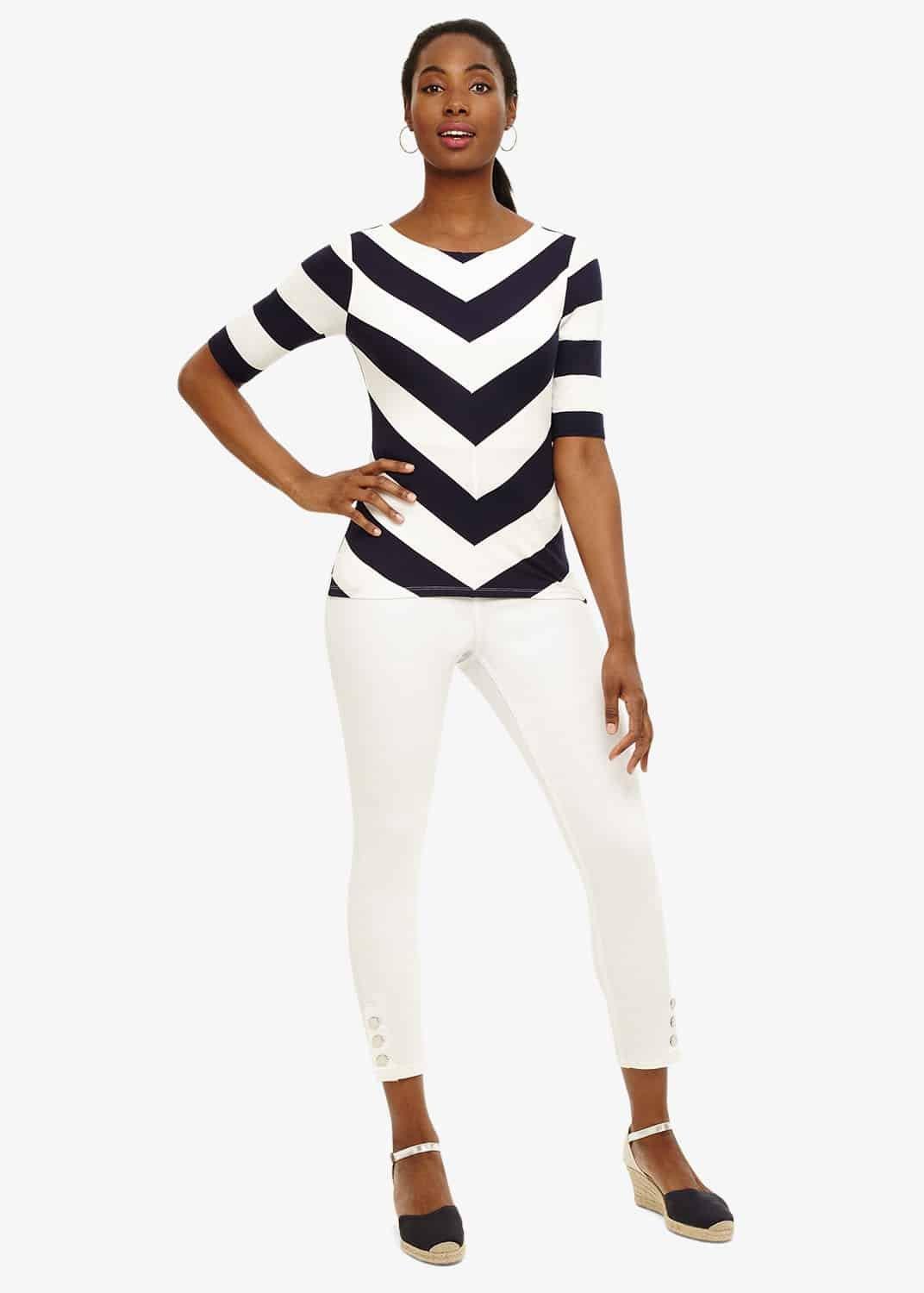Chelsea Chevron Stripe Top