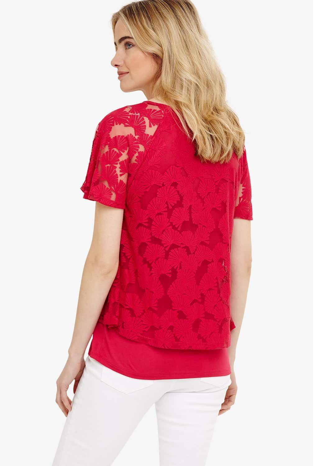 Jolee Fan Burnout Top