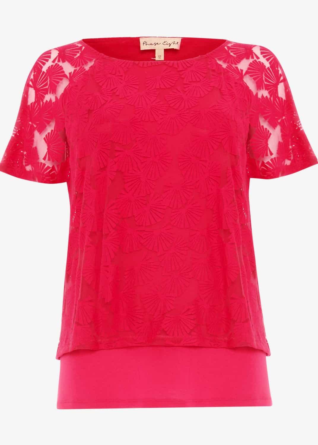 Jolee Fan Burnout Top