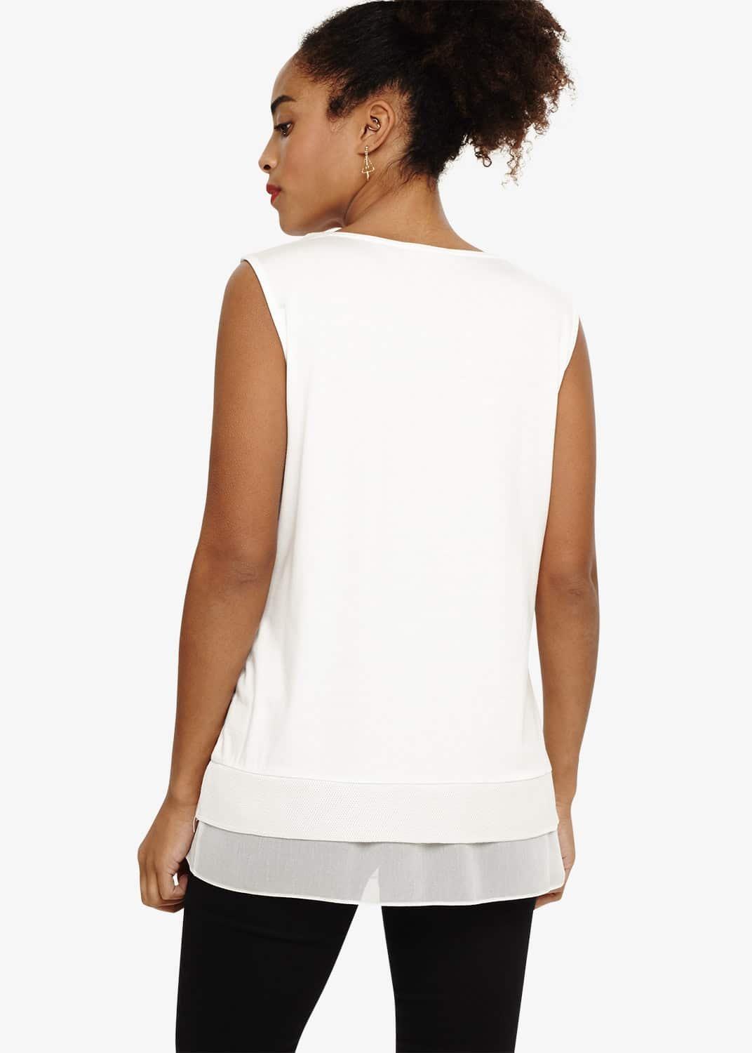 Tamala Tricot Lace Trim Top