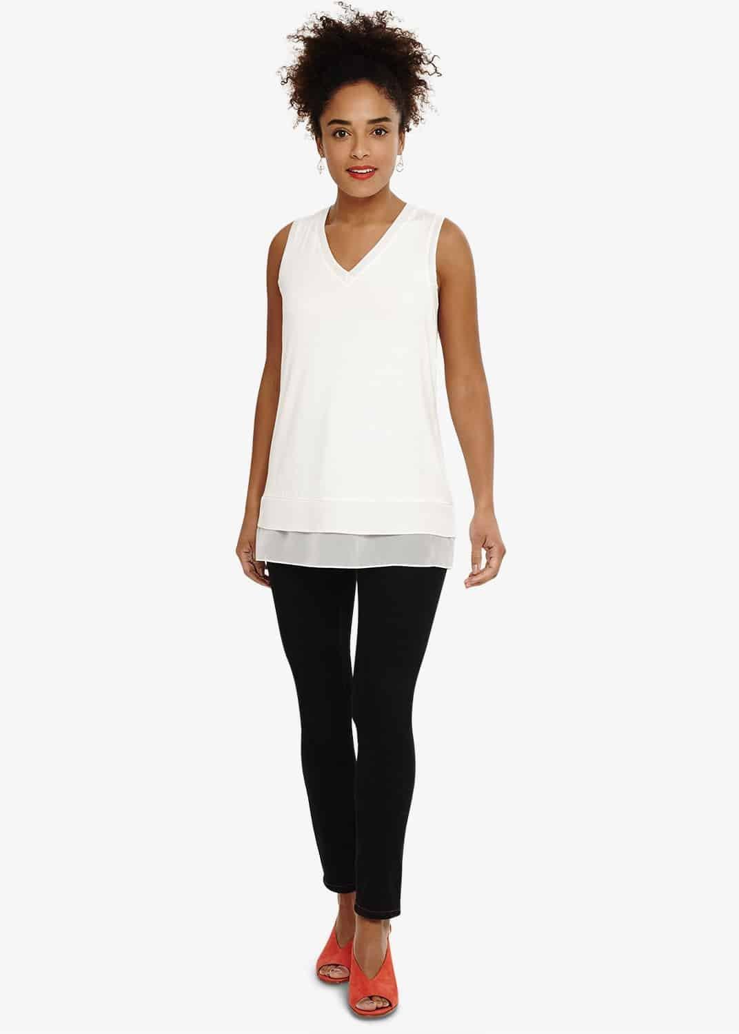 Tamala Tricot Lace Trim Top