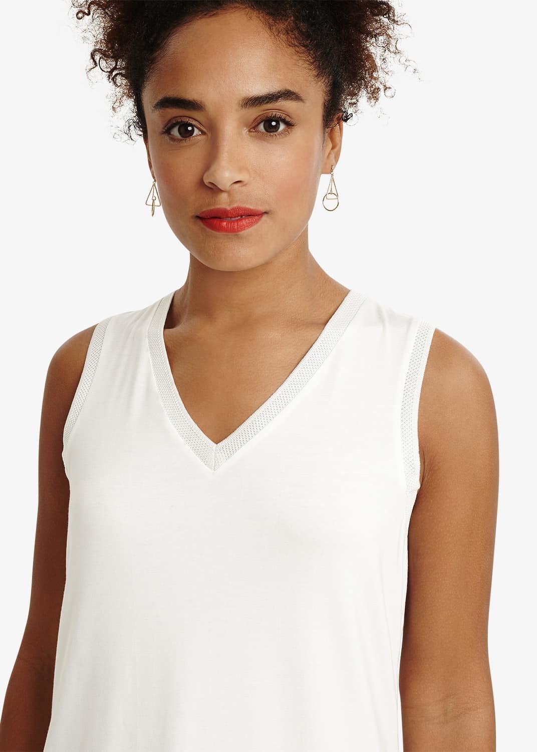 Tamala Tricot Lace Trim Top