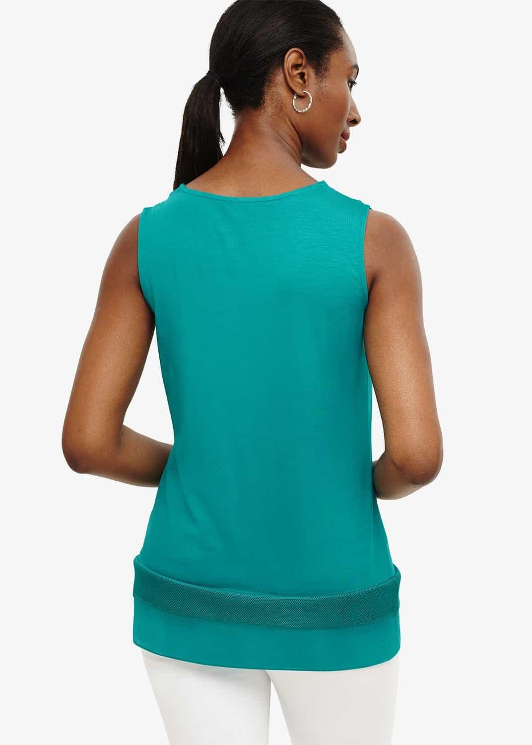 Tamala Tricot Lace Trim Top