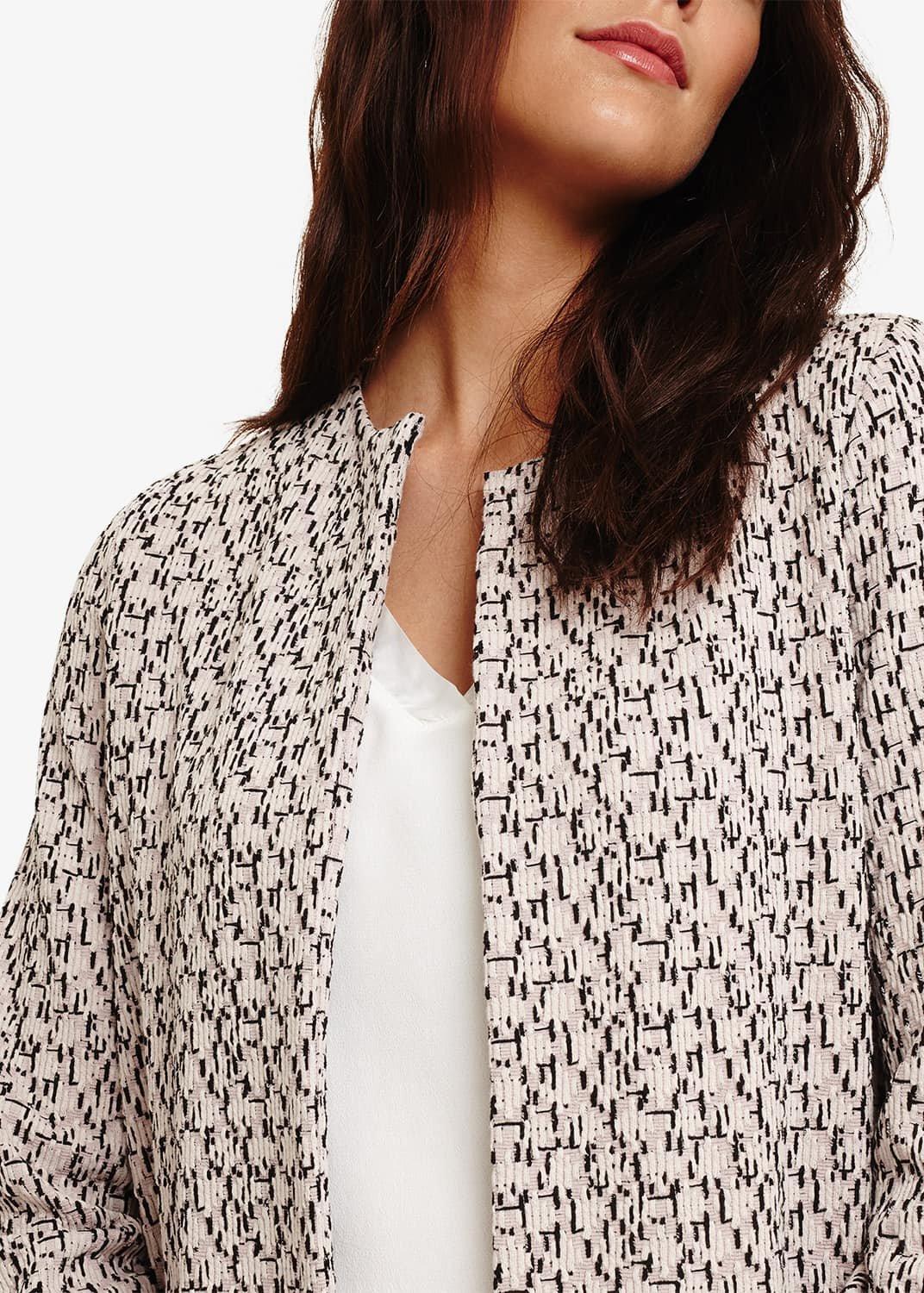 Patsy Pink Jacquard Coatigan