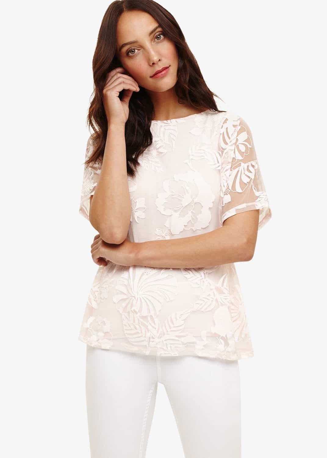 Beth Bubble Burnout Top